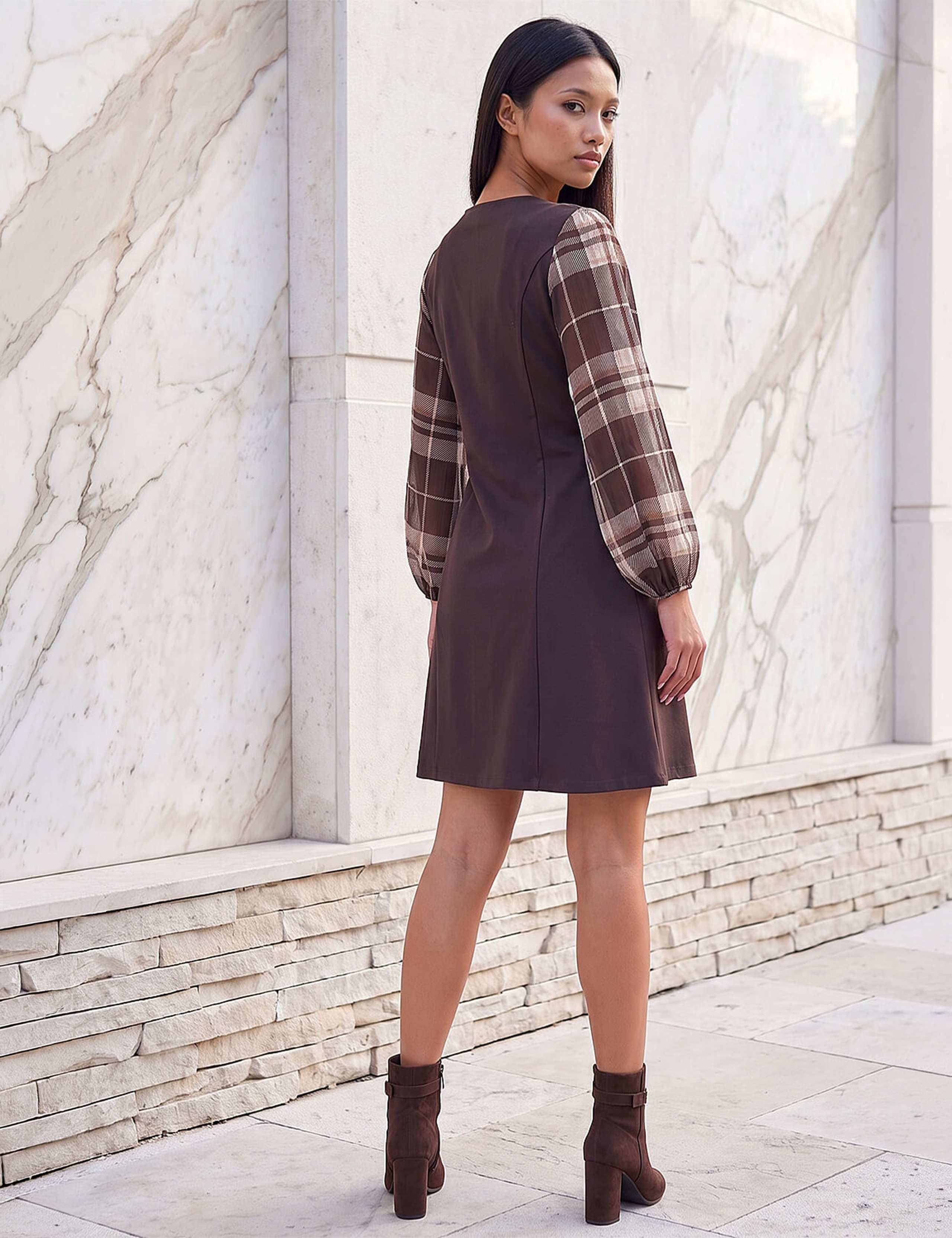 Petite Button Through Midi Dress 3 of 4