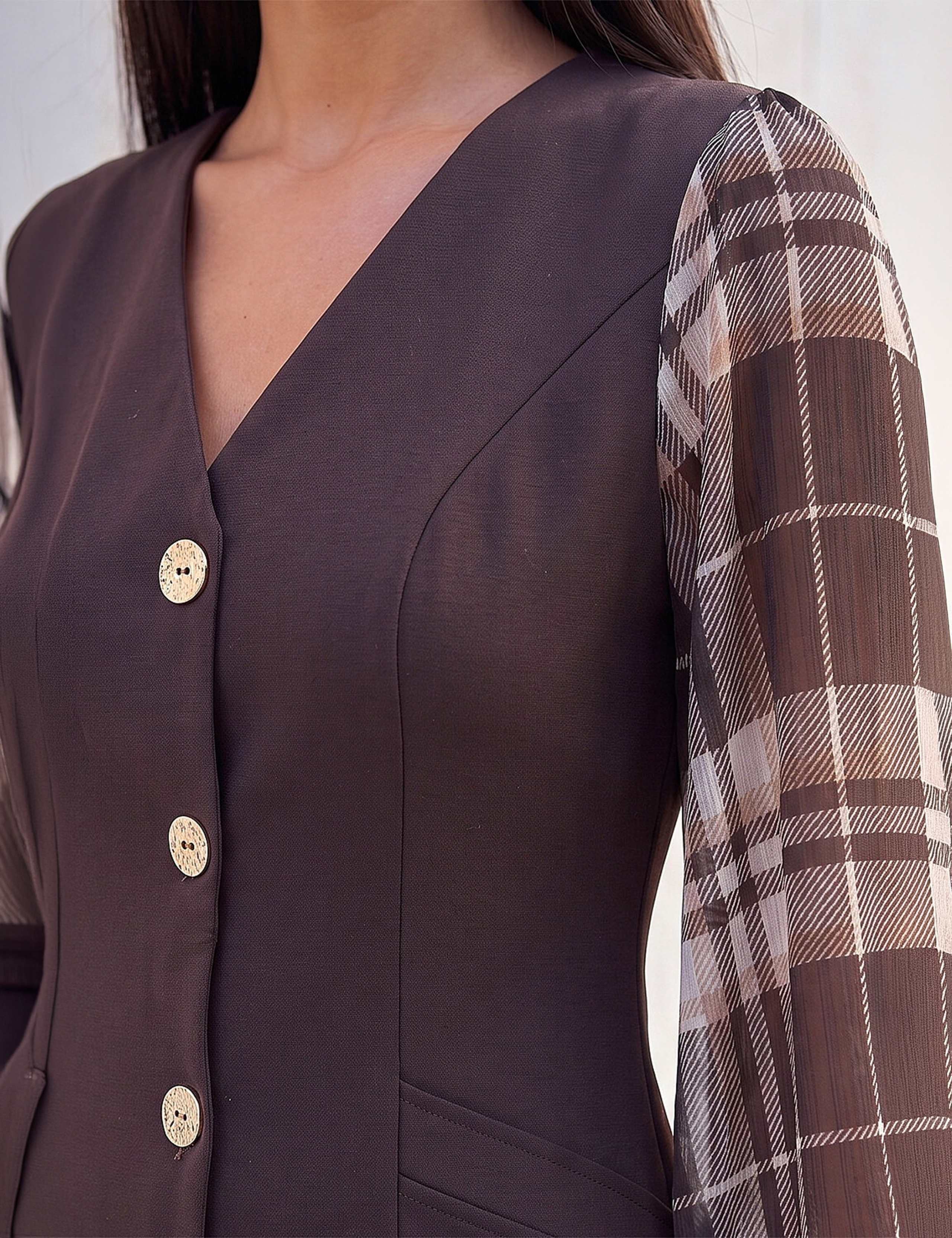 Petite Button Through Midi Dress 4 of 4