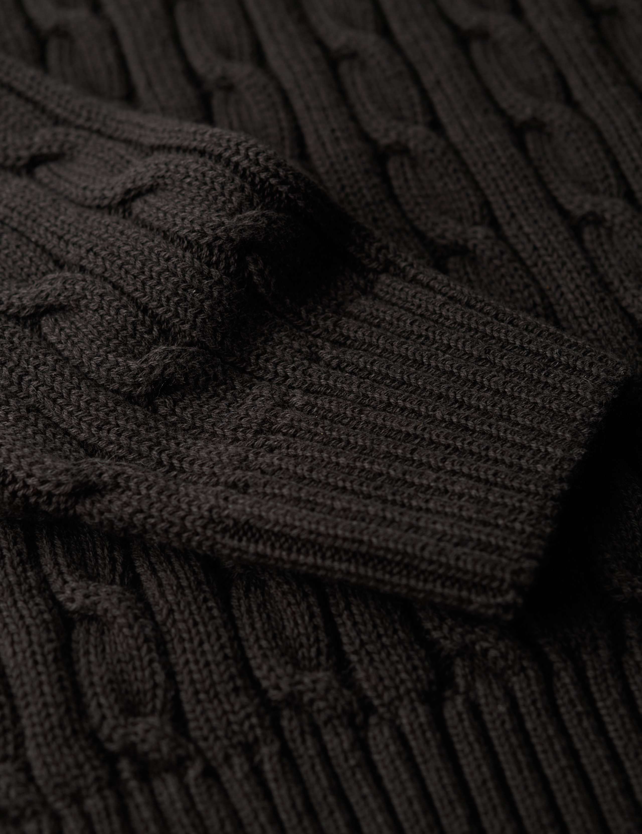 Pure Cotton Cable Knit Roll Neck Jumper 6 of 6