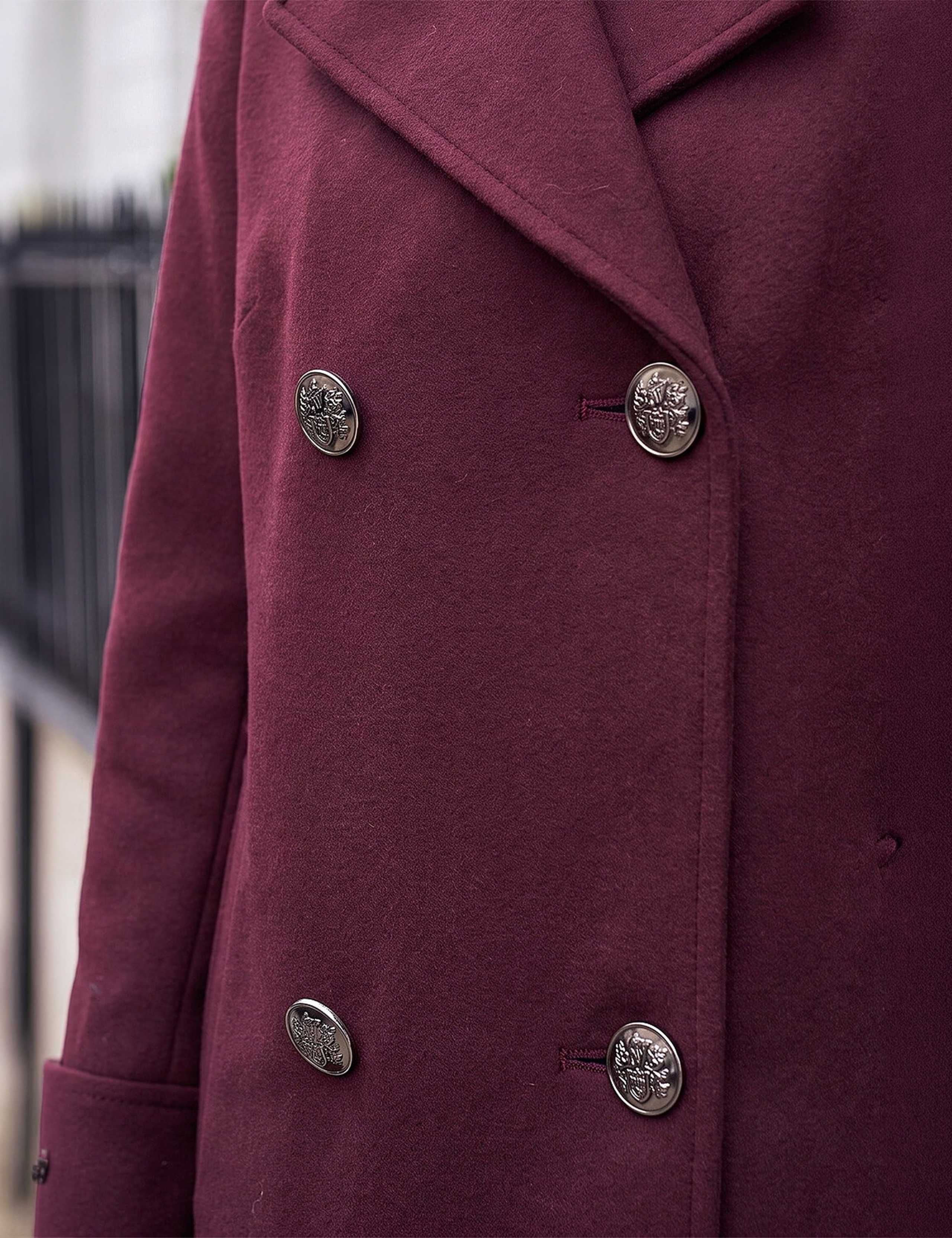 Petite Collared Double Breasted Coat 3 of 4