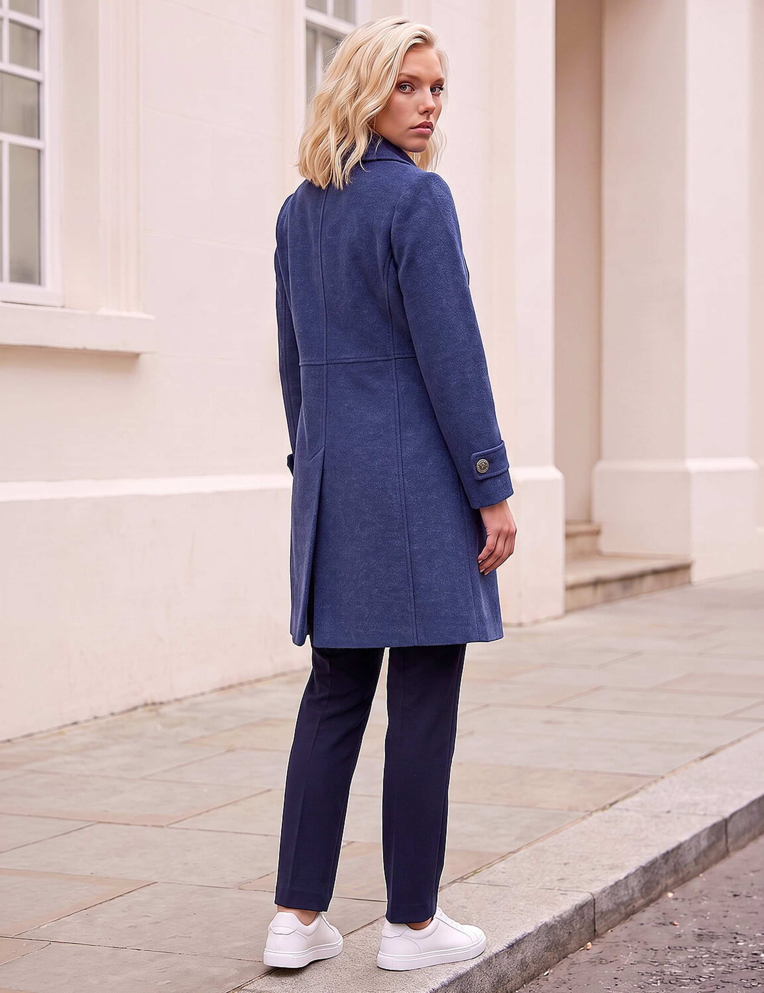 Petite Double Breasted Military Coat 4 of 4