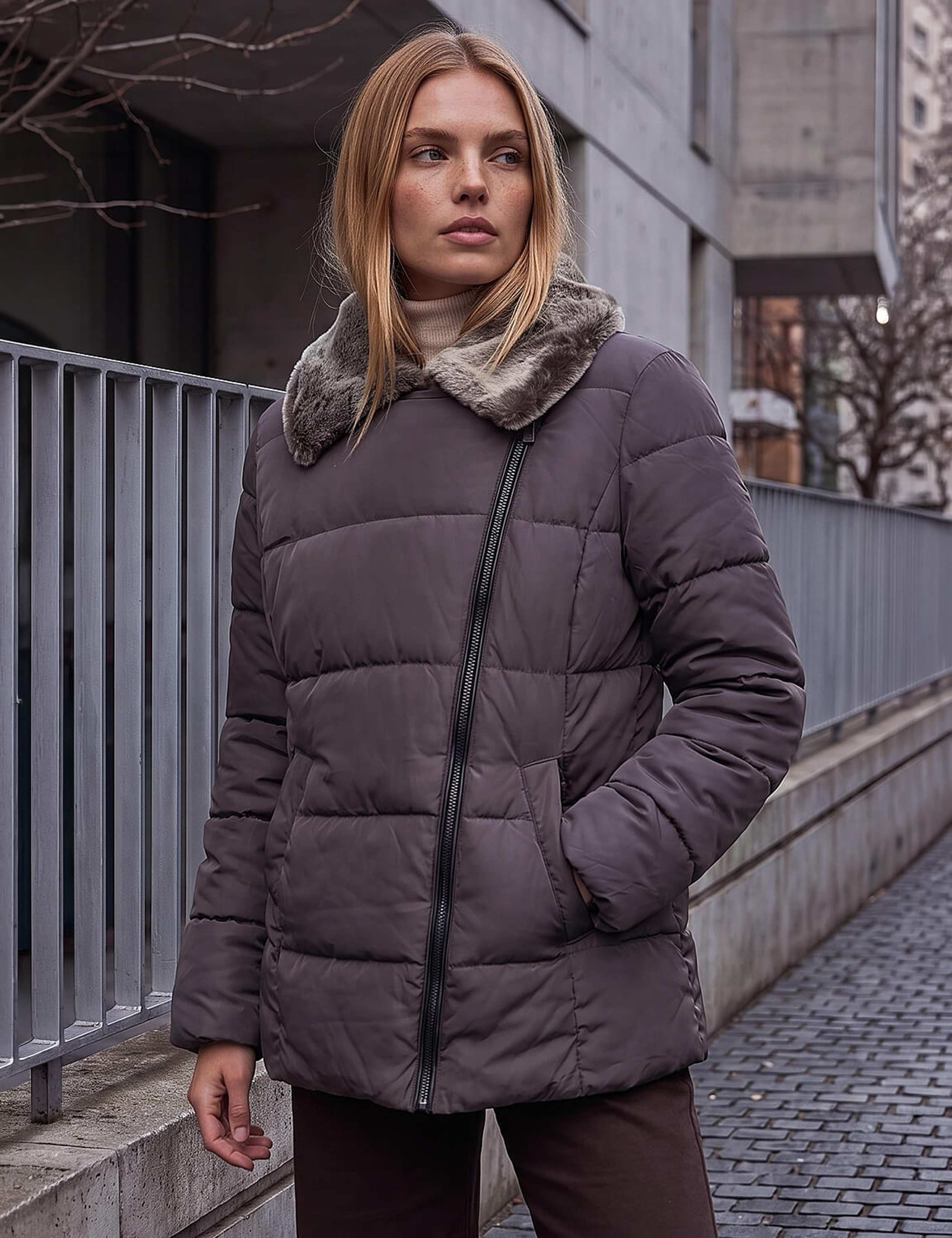 Padded Biker Coat 1 of 4