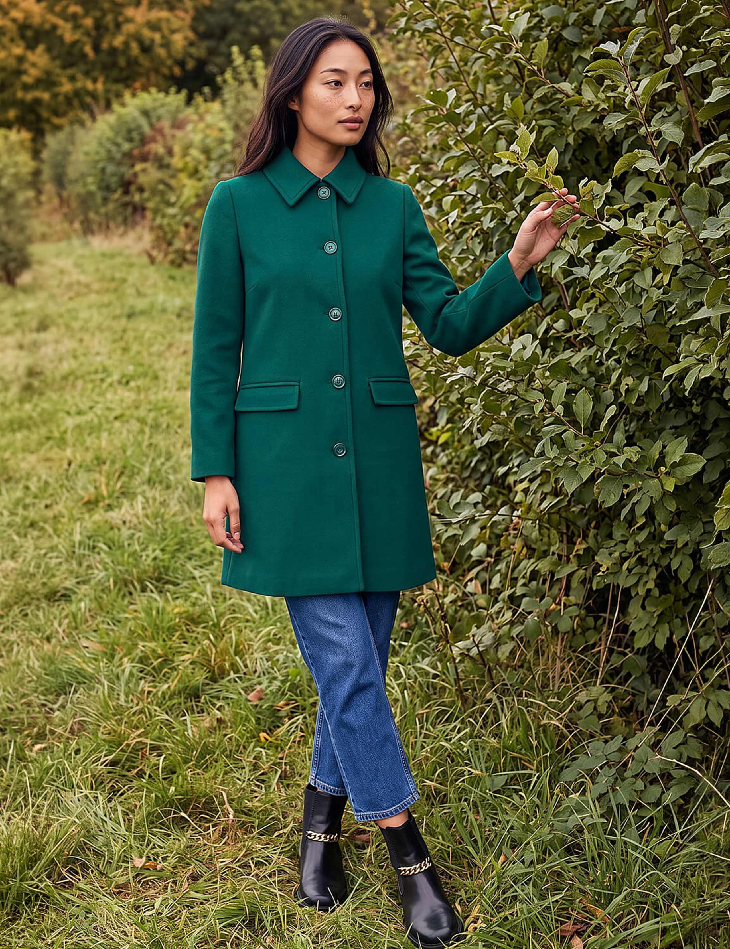 Petite Collared Short Car Coat 2 of 4