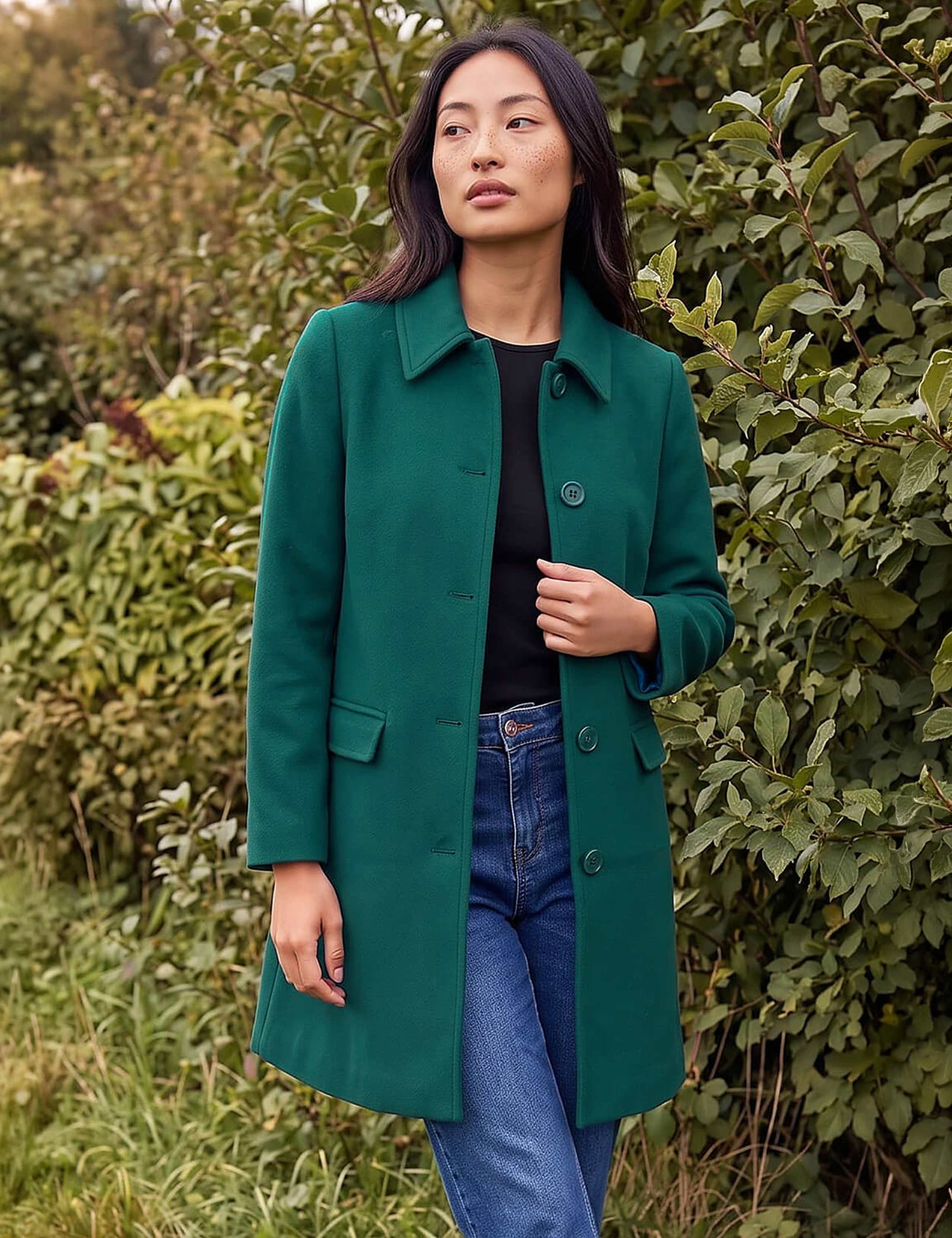 Petite Collared Short Car Coat 3 of 4