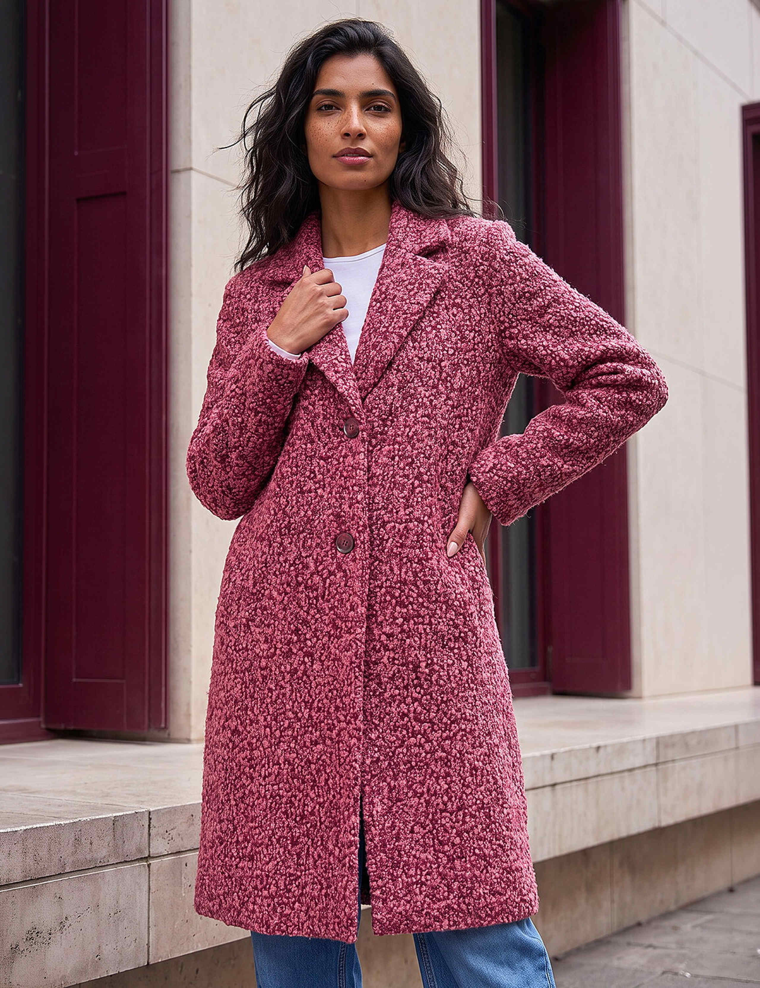 Teddy Single Breasted Coat 1 of 4