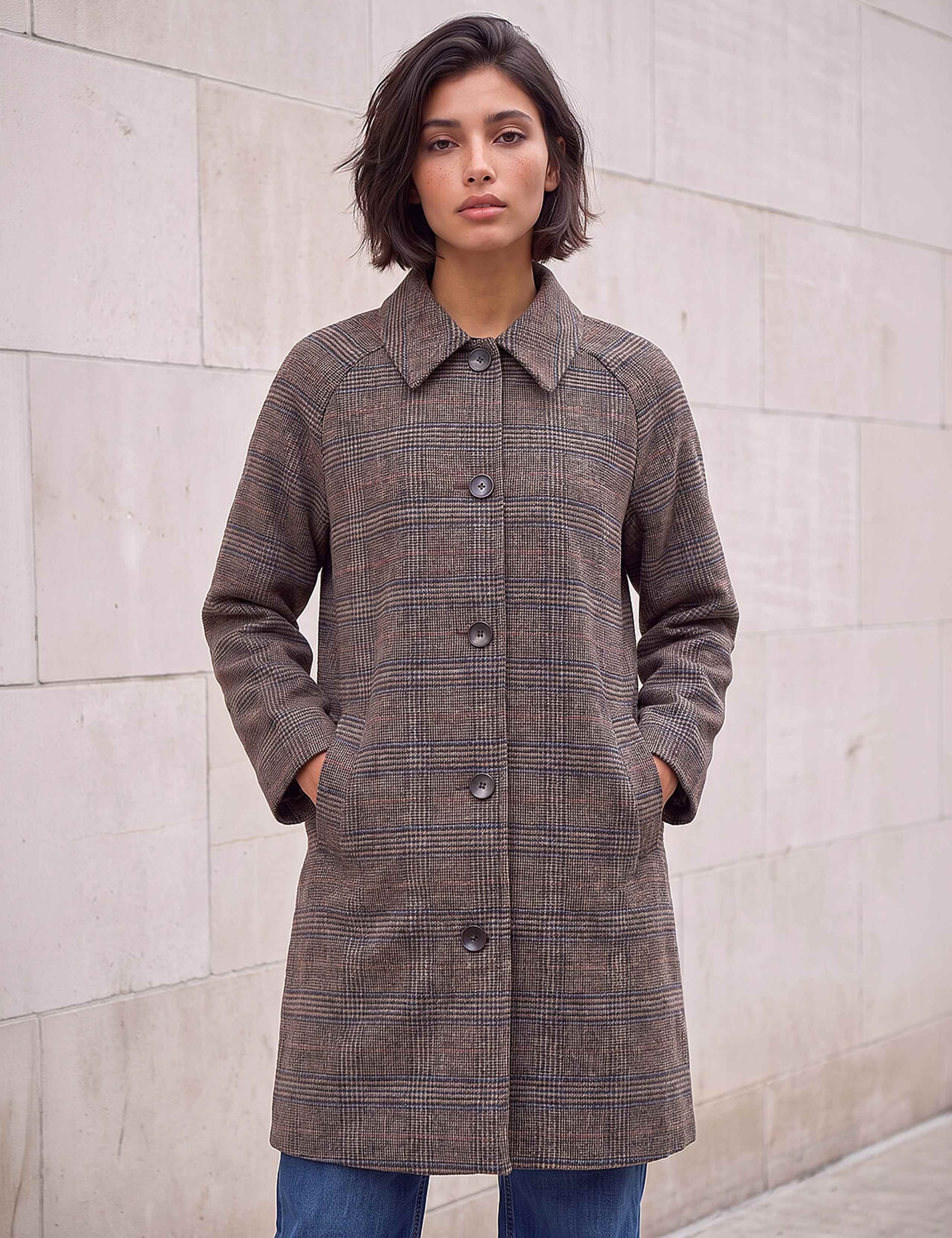 Petite Check Coat 2 of 4