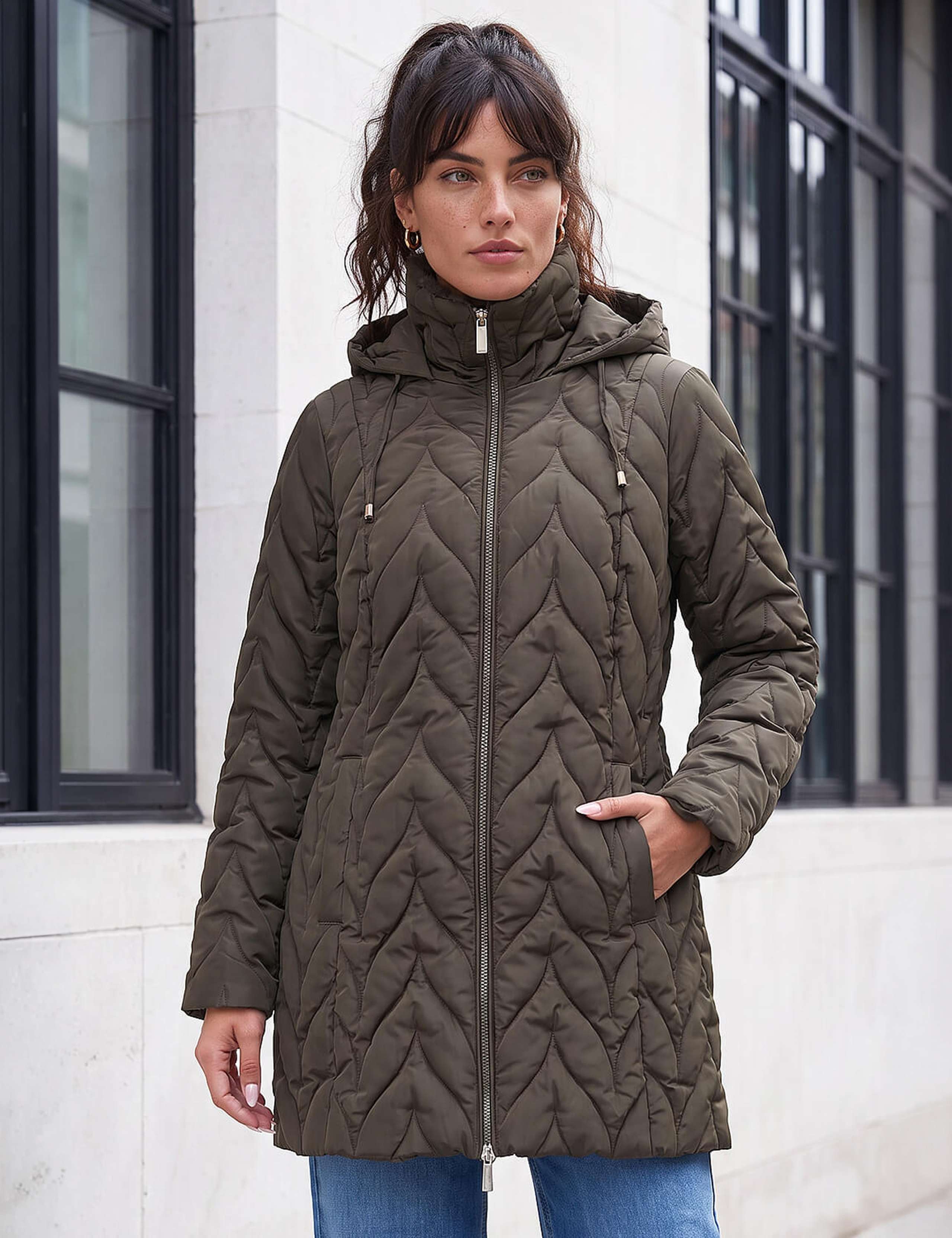 Zig Zag Padded Coat 2 of 4