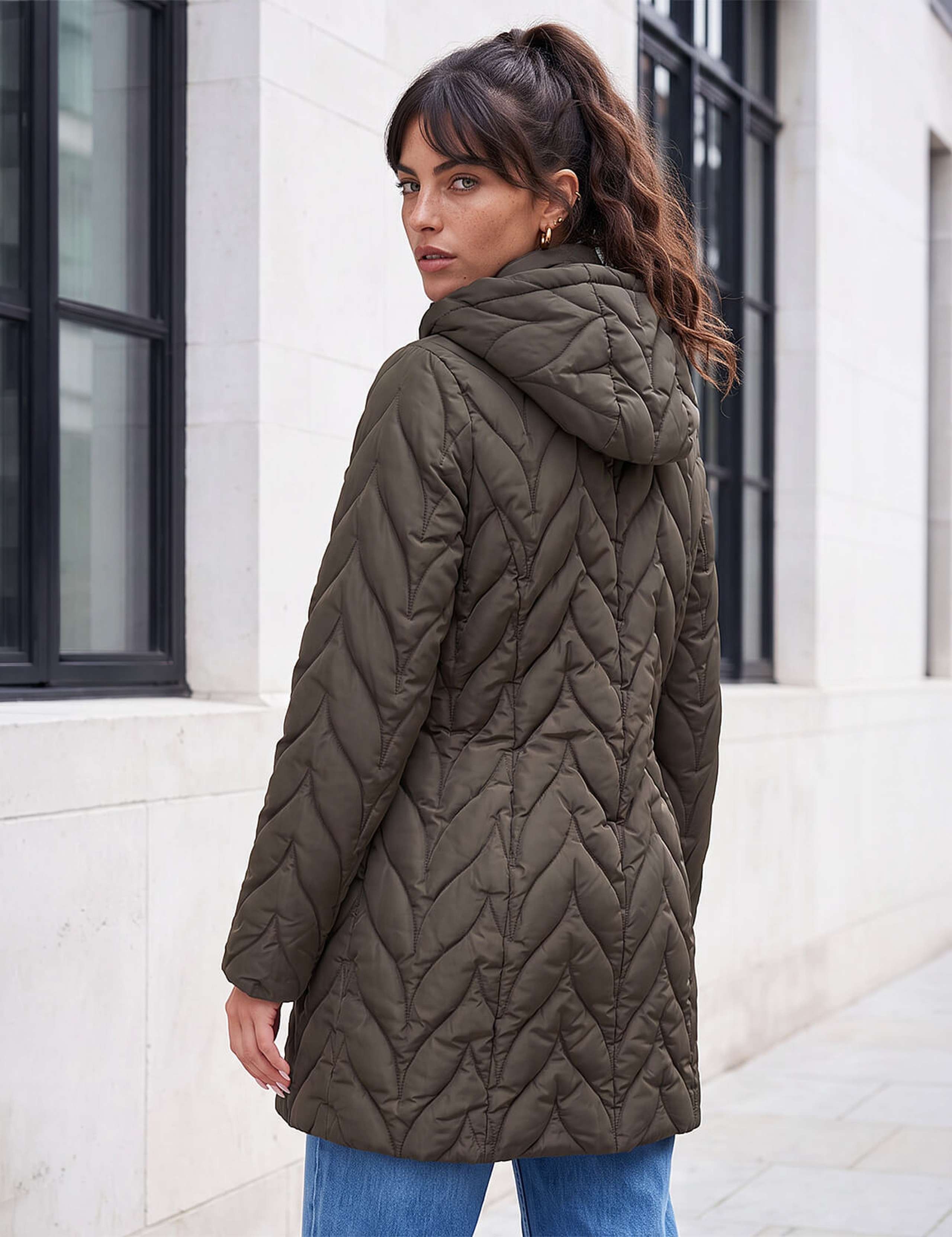 Zig Zag Padded Coat 4 of 4