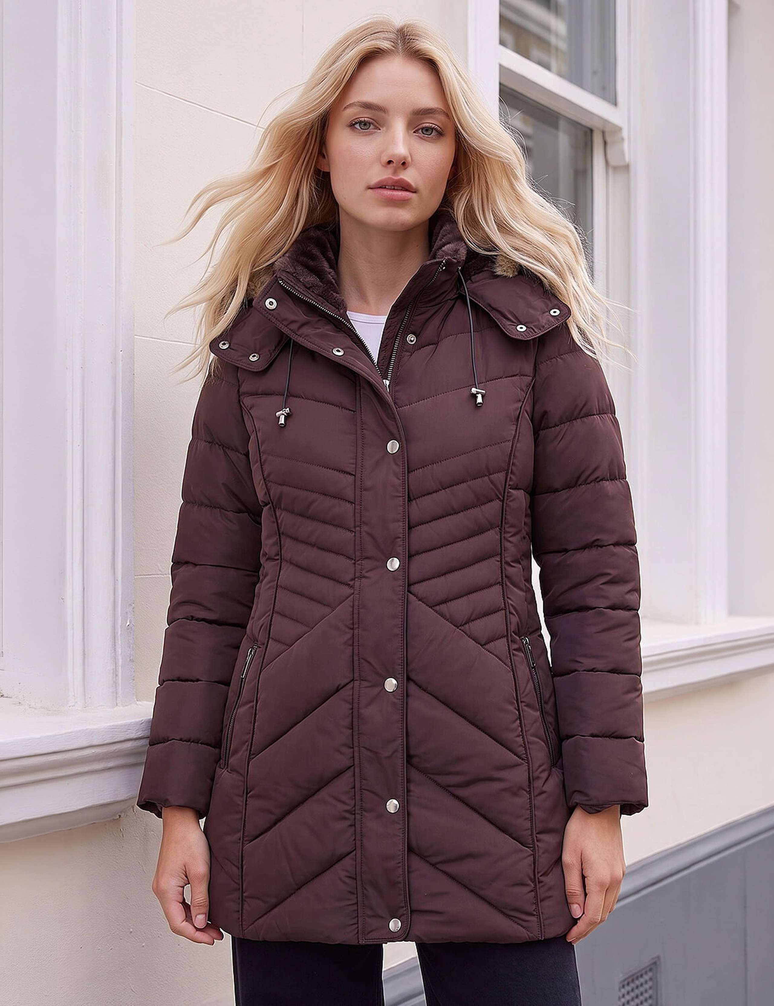 Petite Longline Puffer Coat 1 of 4