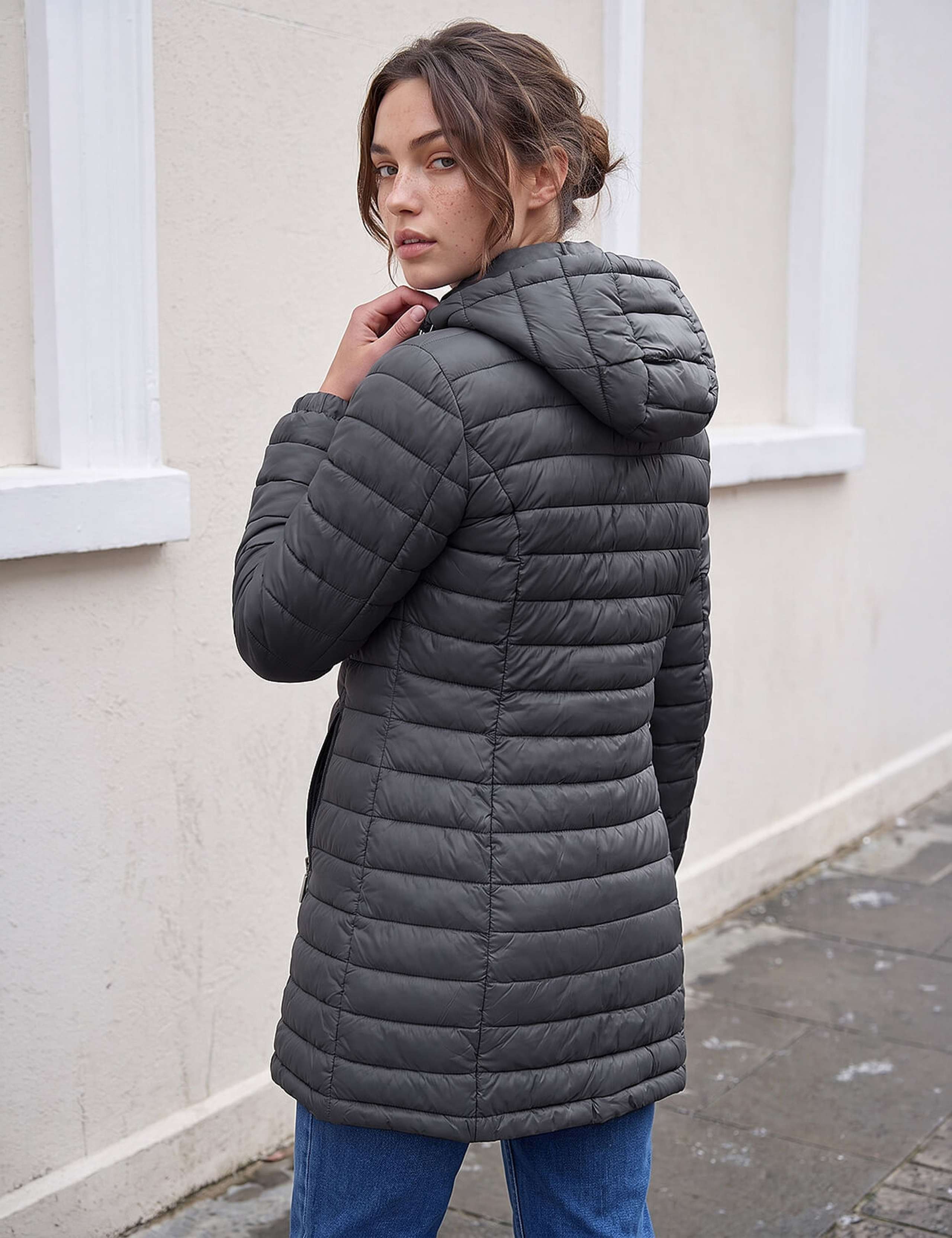 Petite Quilted Hooded Puffer Coat 4 of 4