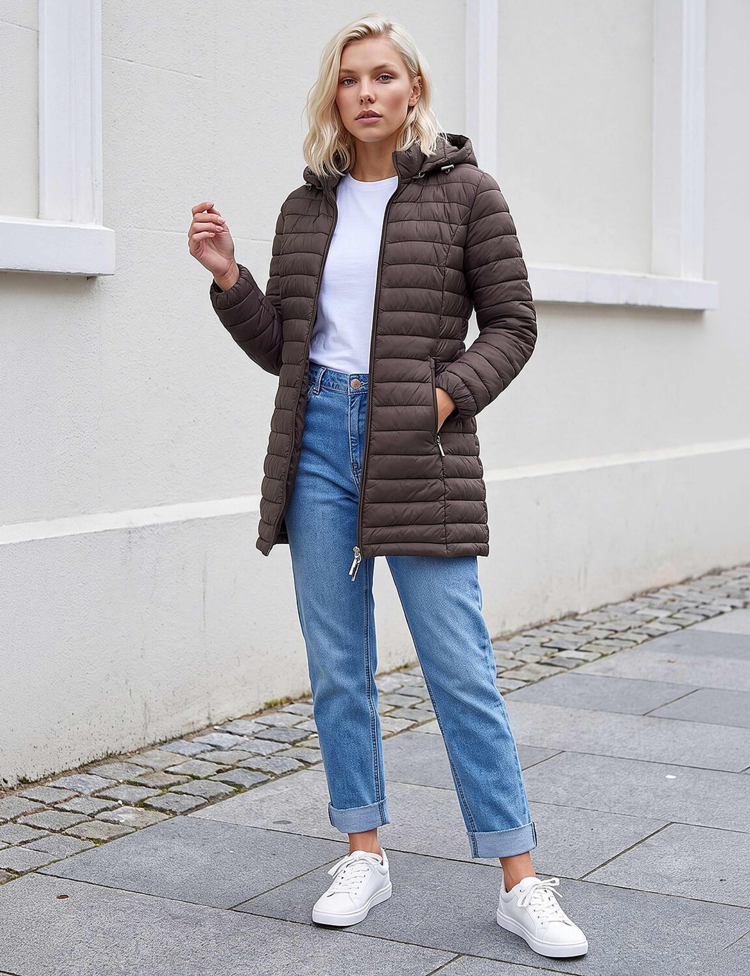 Petite Quilted Hooded Puffer Coat 2 of 4