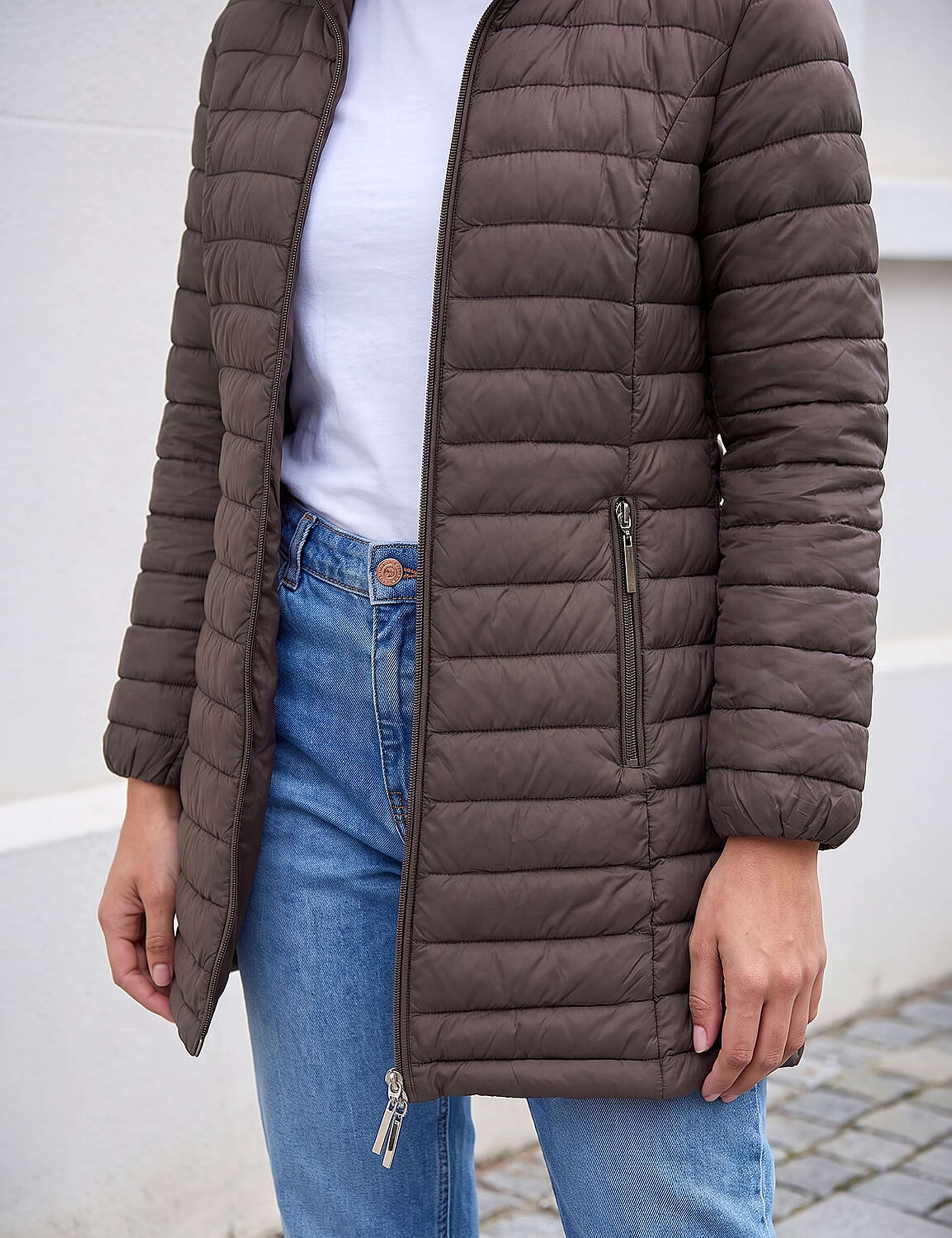 Petite Quilted Hooded Puffer Coat 3 of 4