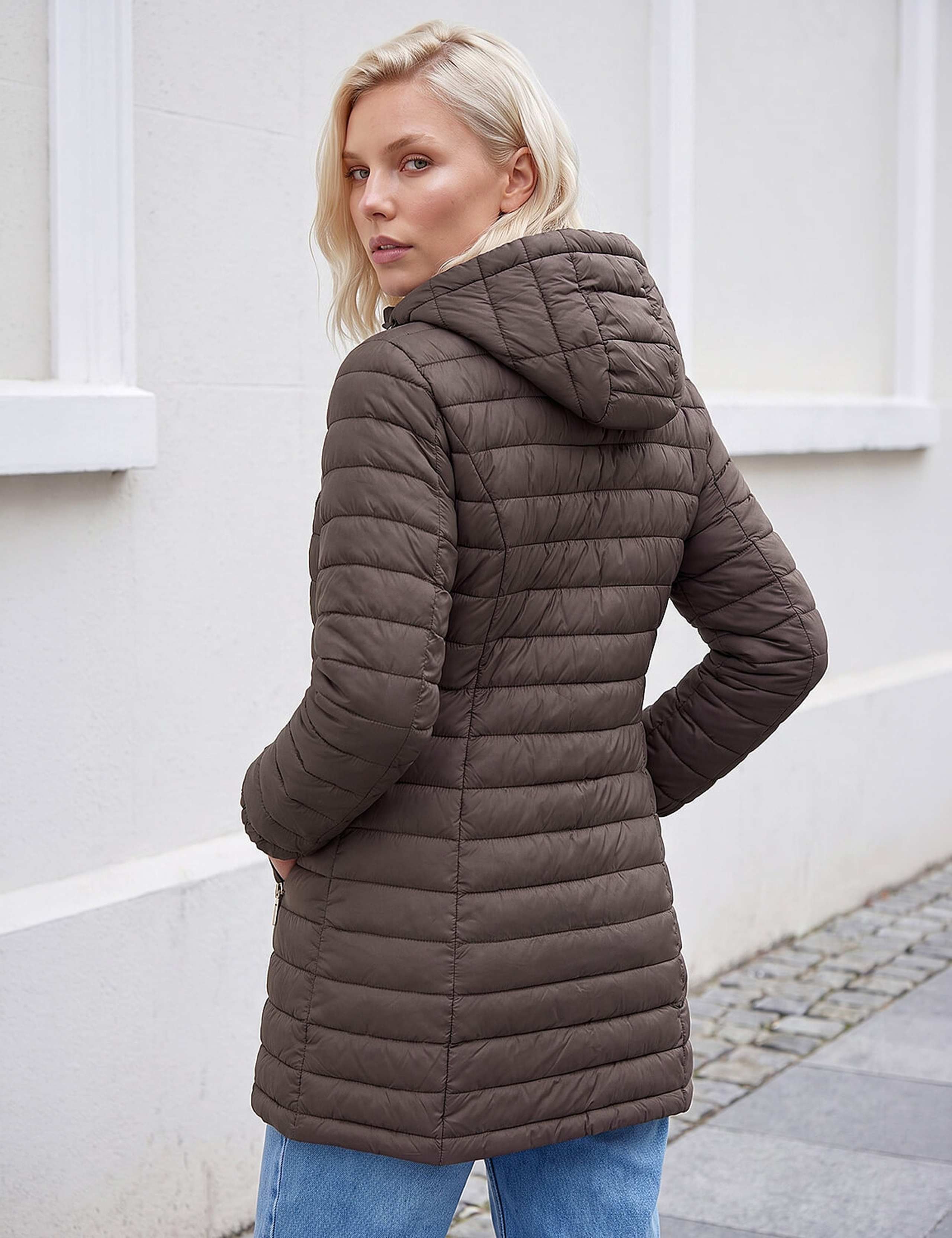 Petite Quilted Hooded Puffer Coat 4 of 4