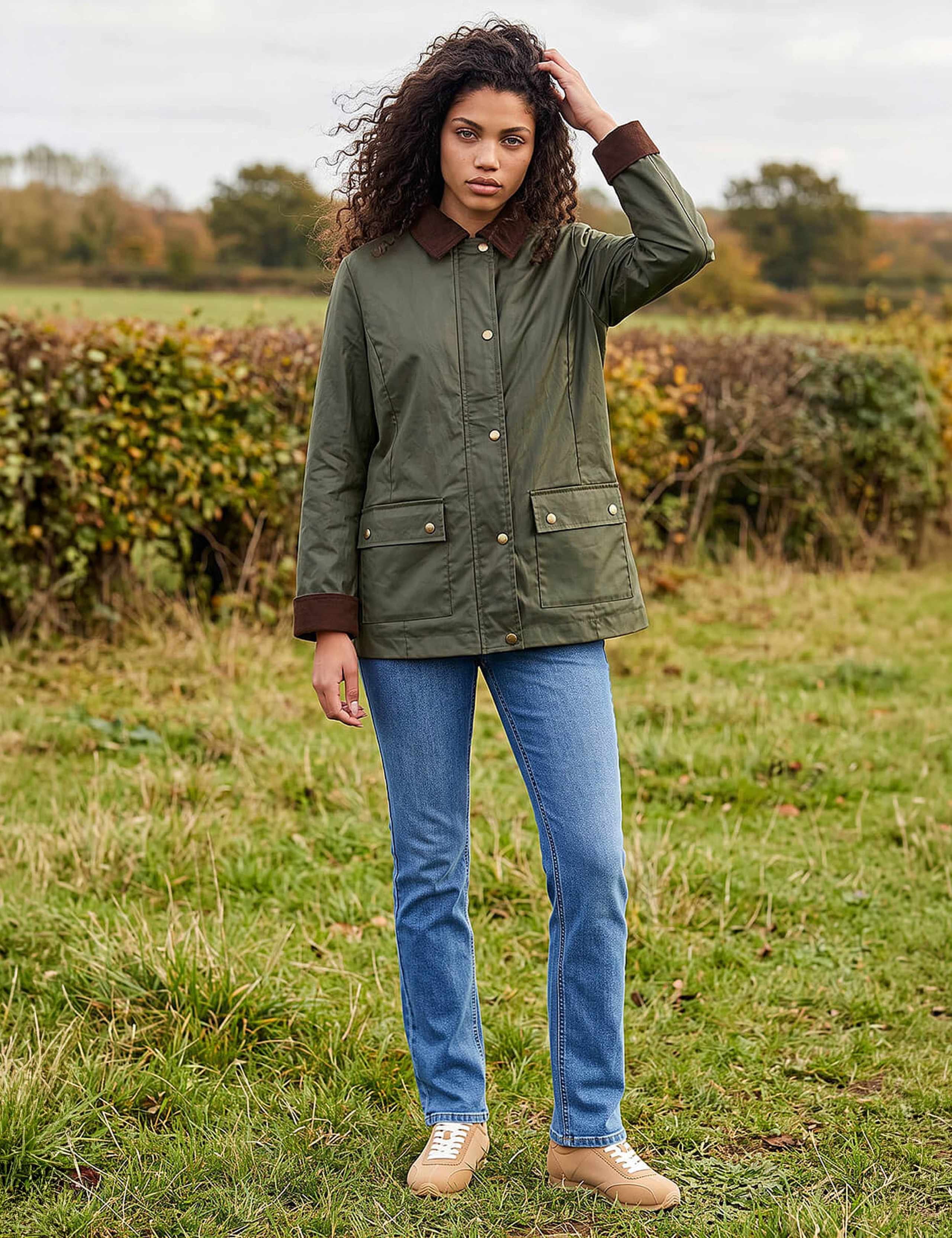 Petite Pure Cotton Showerproof Raincoat 2 of 4