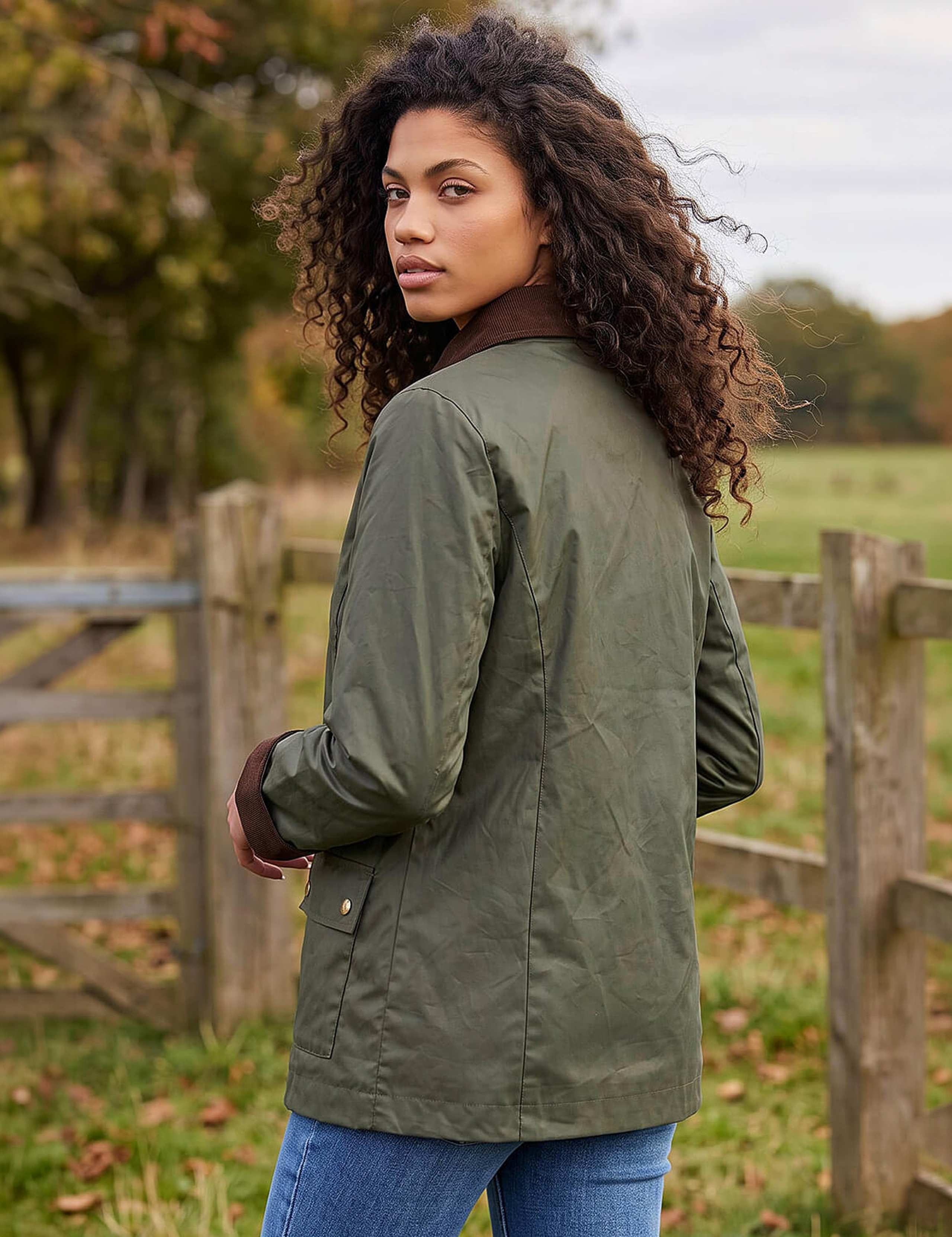 Petite Pure Cotton Showerproof Raincoat 4 of 4