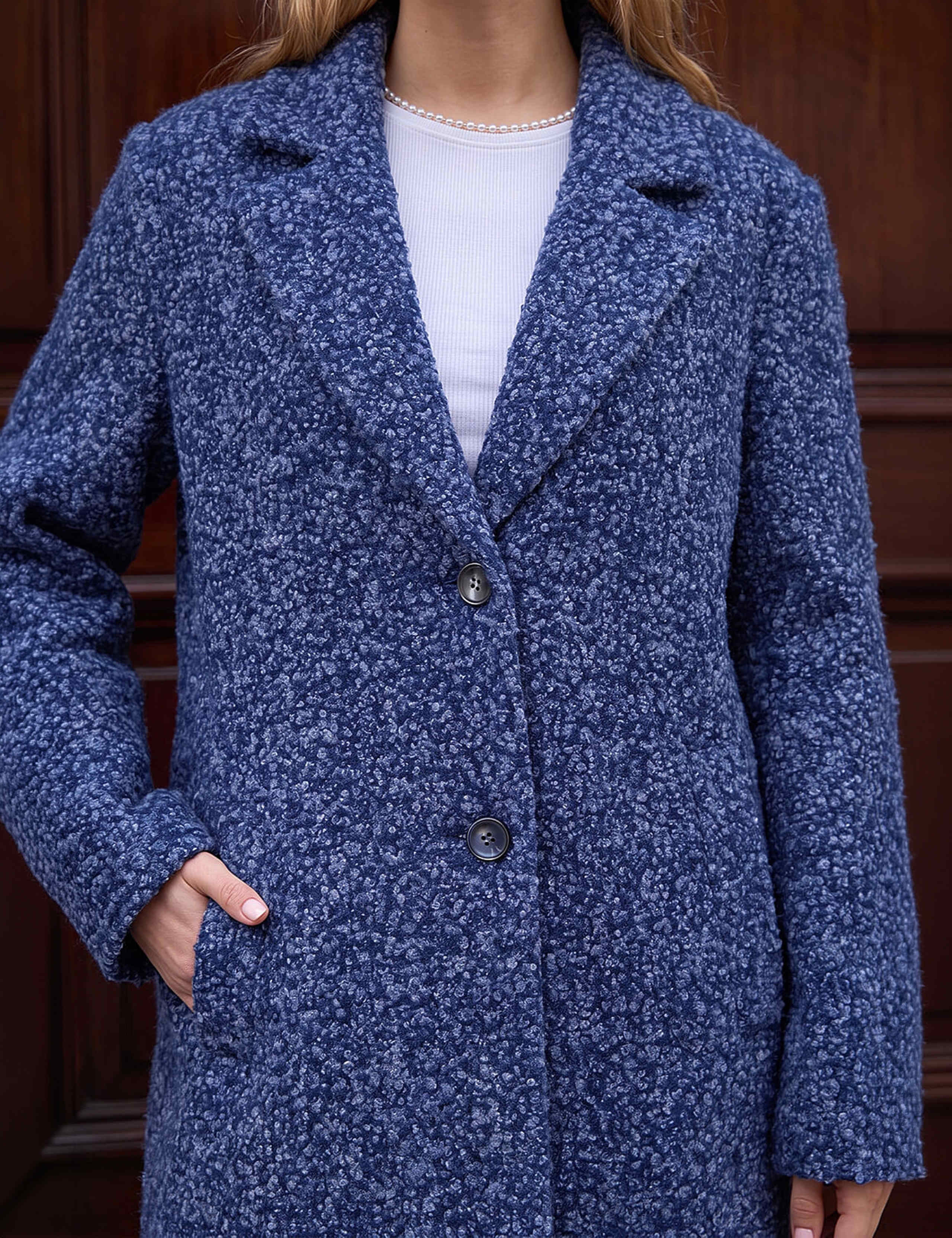 Teddy Single Breasted Coat 3 of 4