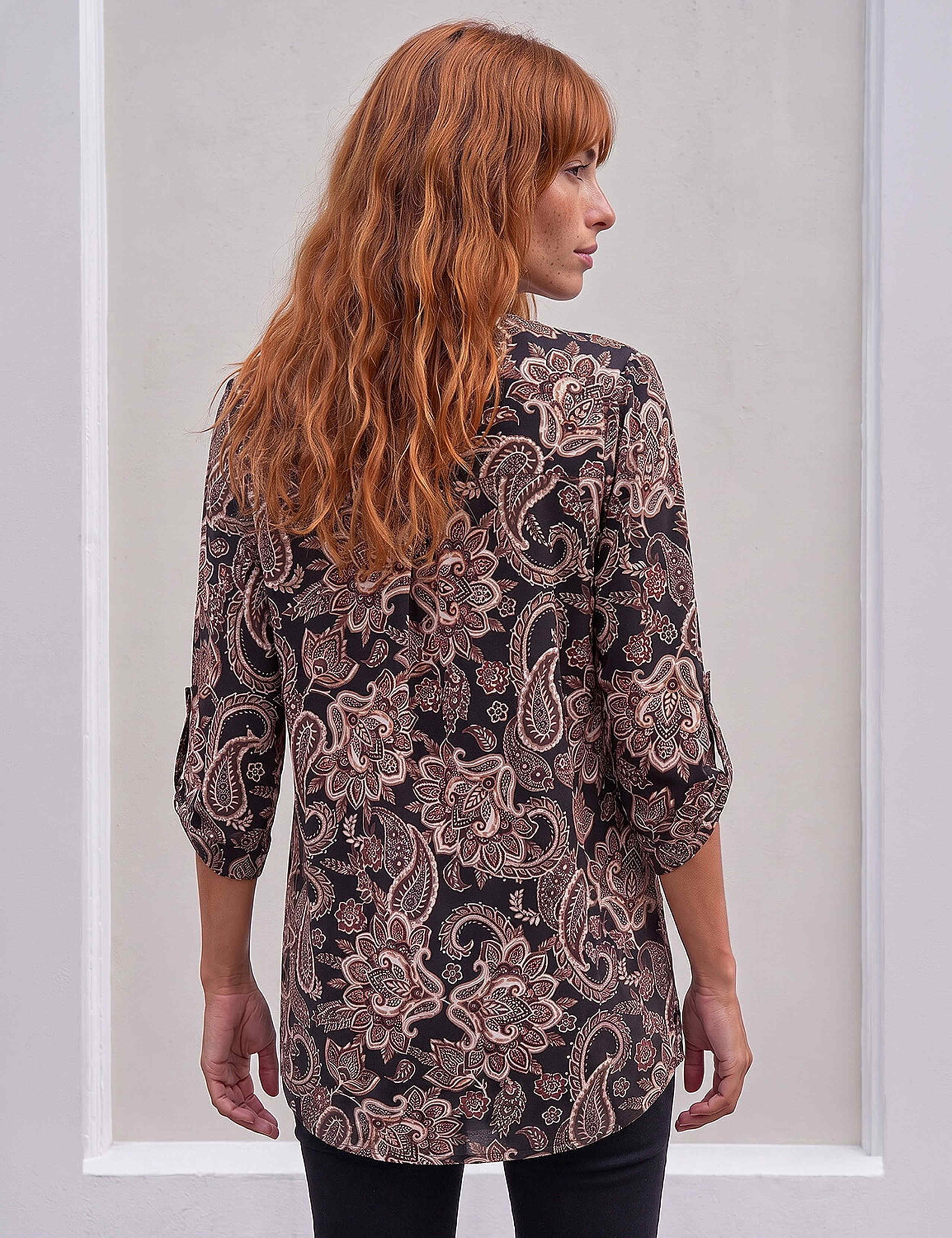 Paisley V Neck Shirt 2 of 4