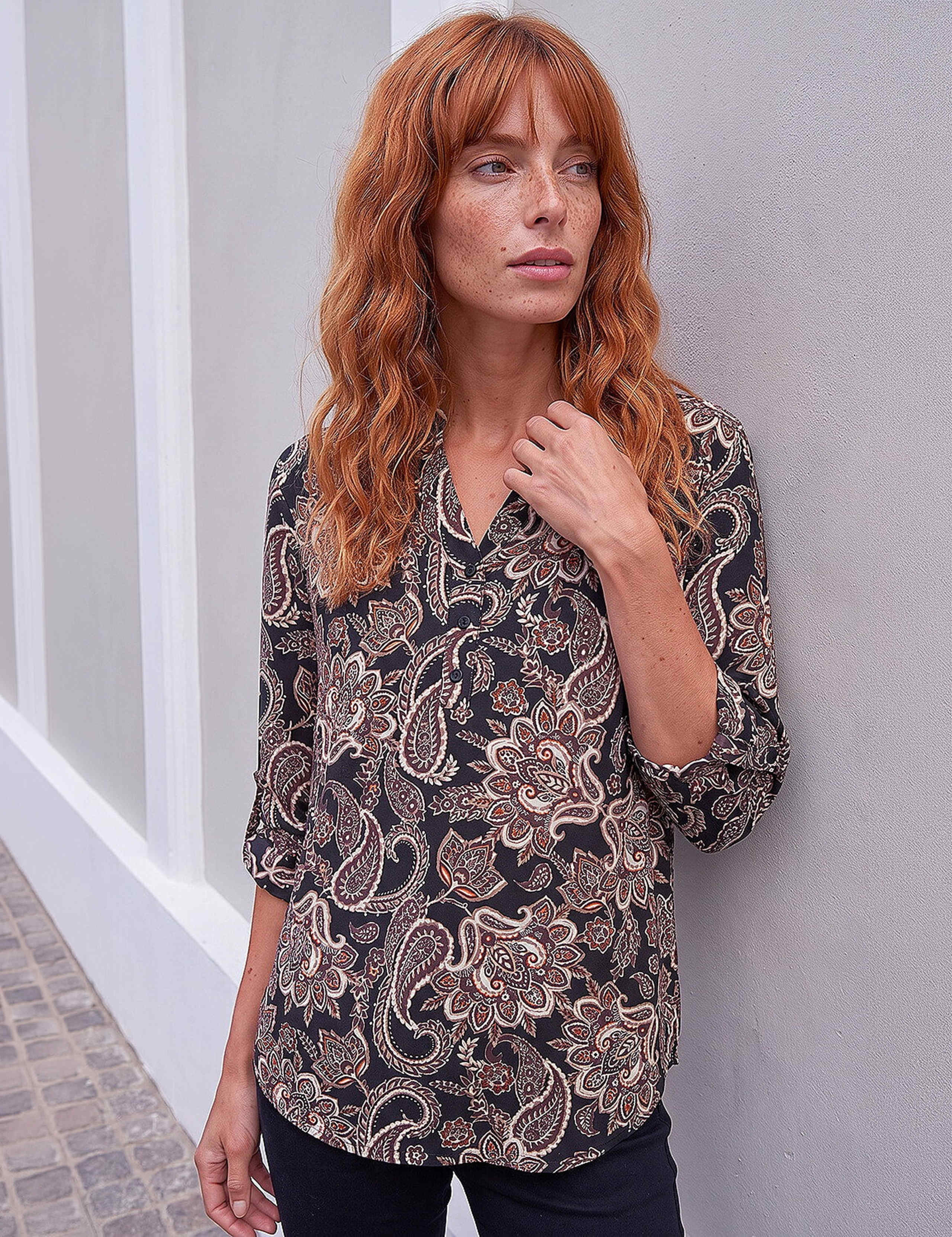 Paisley V Neck Shirt 3 of 4