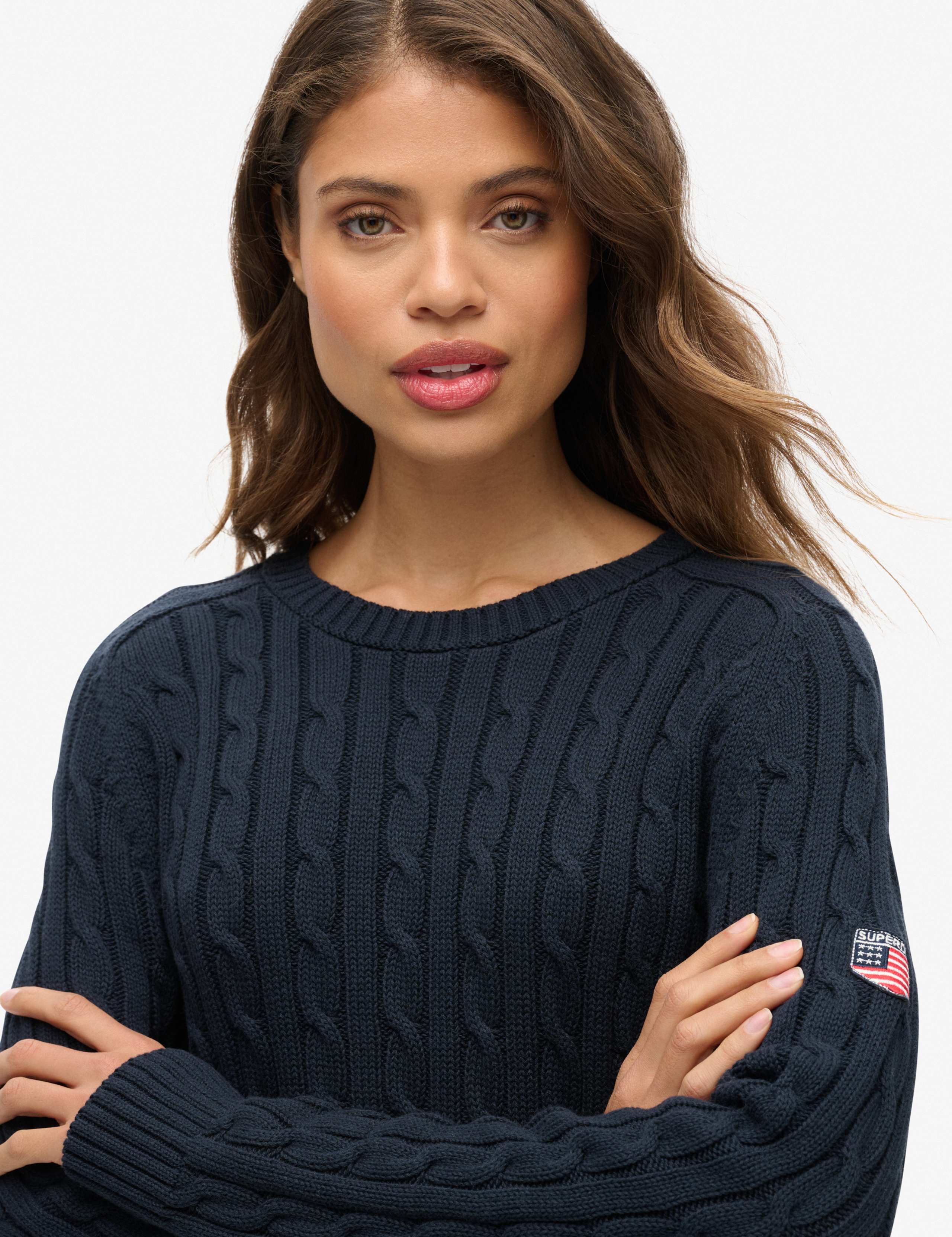 Slouchy Cable Knit Jumper 3 of 6