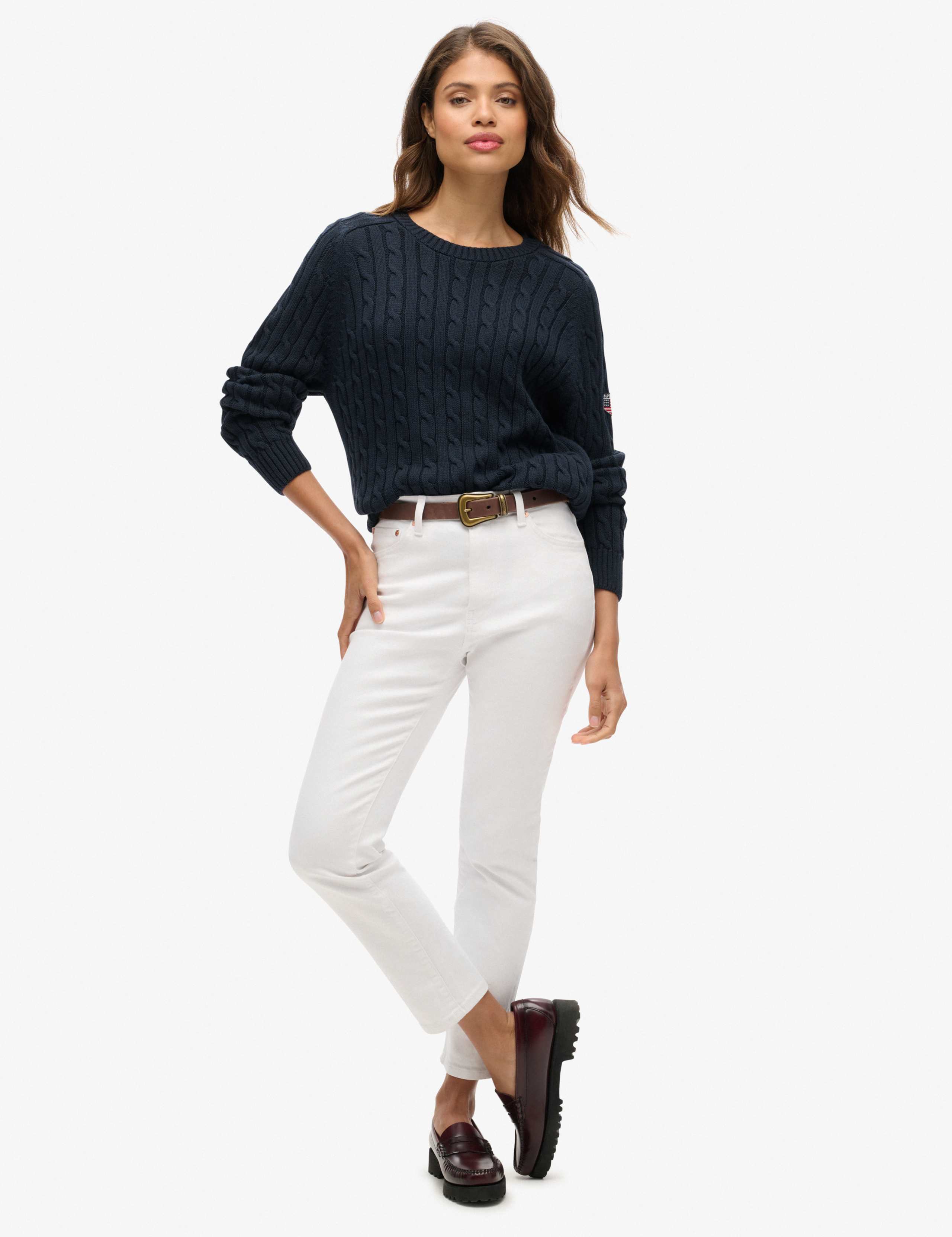 Slouchy Cable Knit Jumper 4 of 6