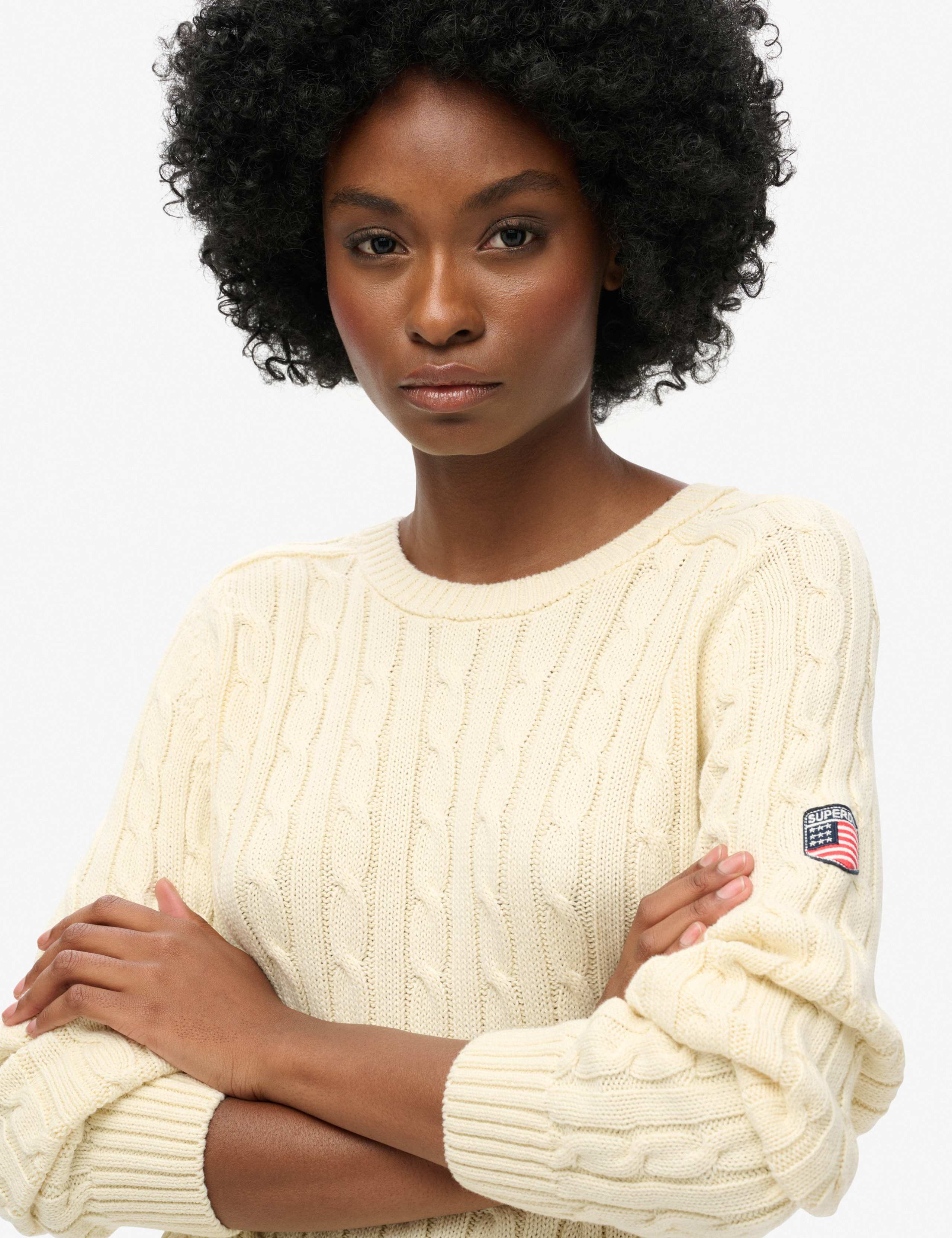 Slouchy Cable Knit Jumper 2 of 5