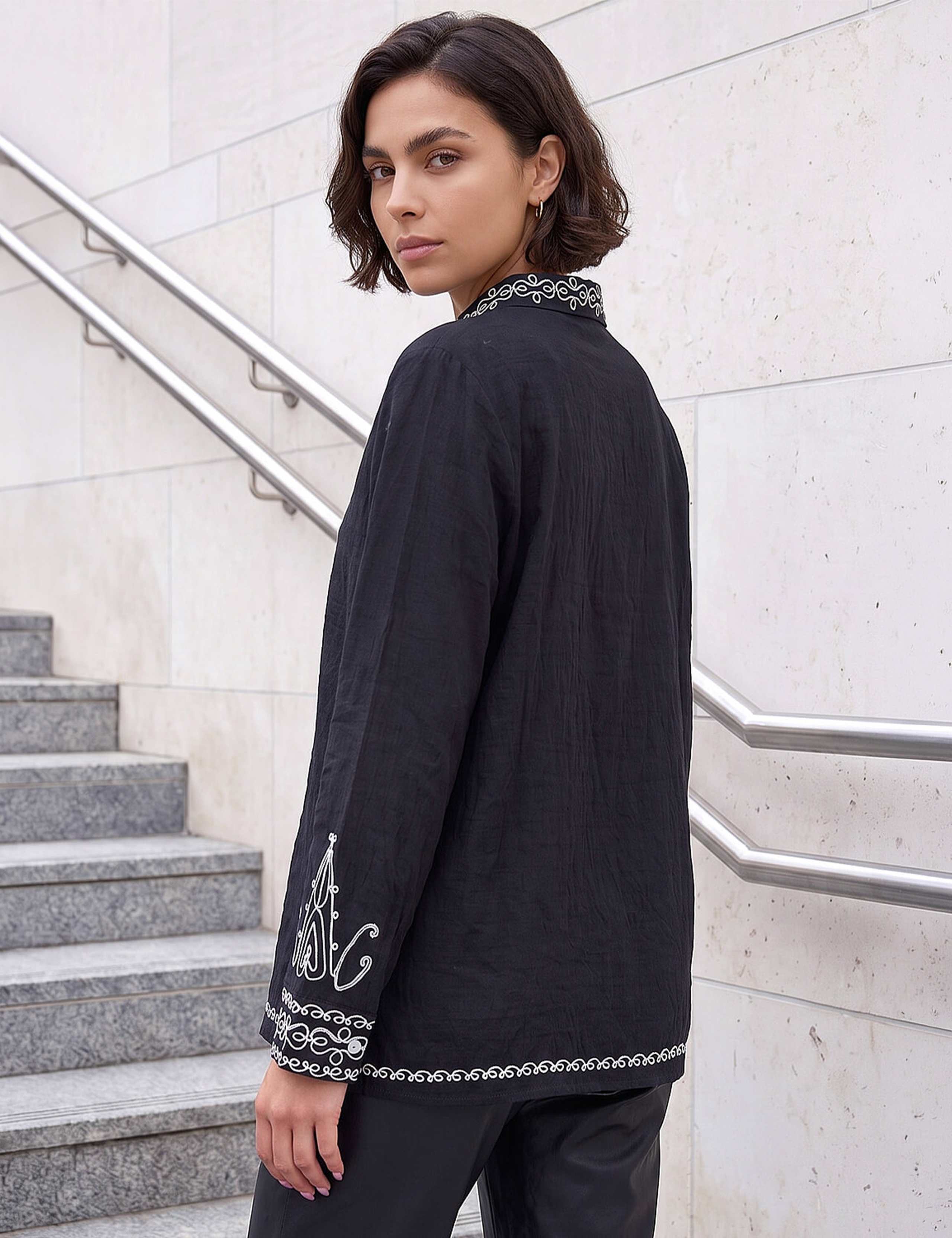 Embroidered Collared Shirt 4 of 4