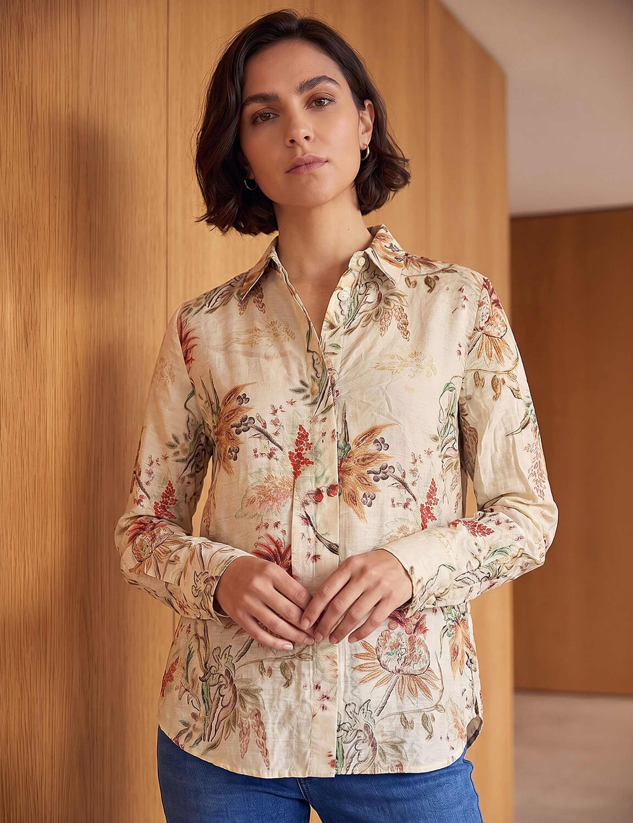 Floral Collared Shirt 2 of 4