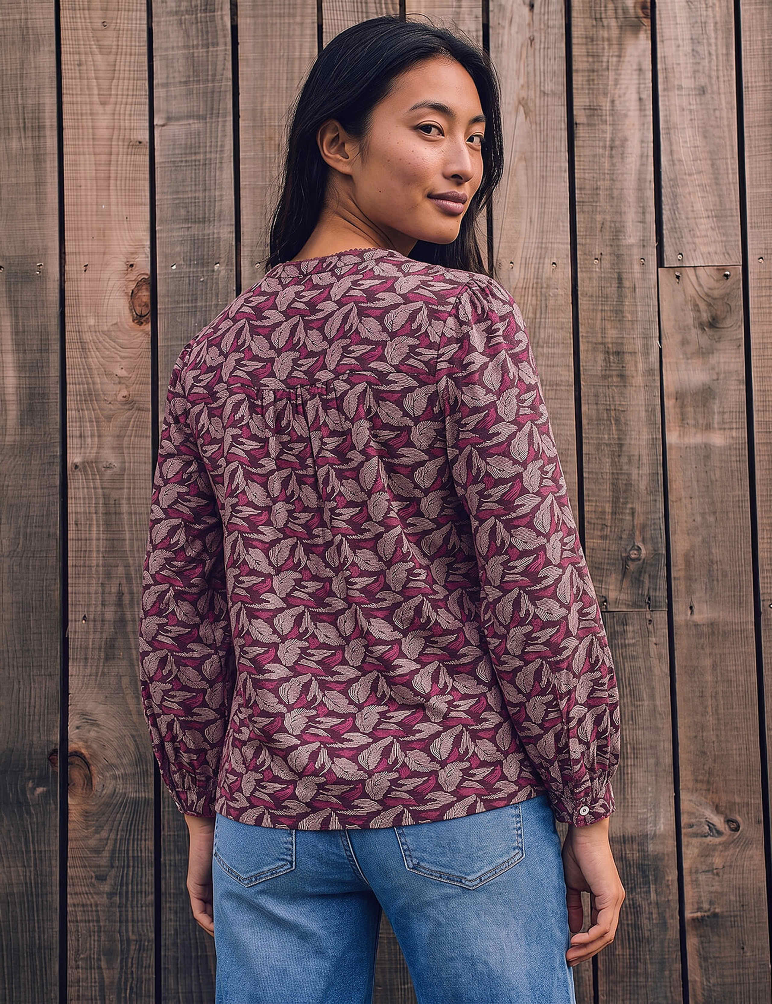 Petite Pure Cotton Printed Button Through Shirt 4 of 4