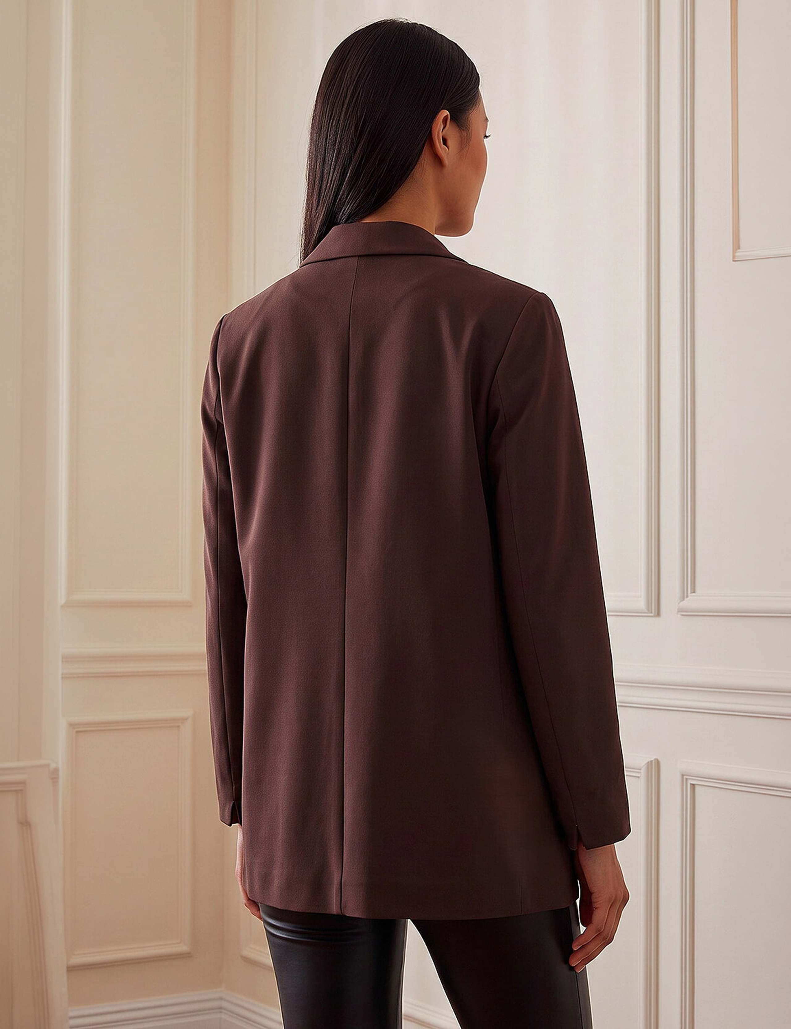 Petite Oversized Revere Collar Blazer 2 of 4
