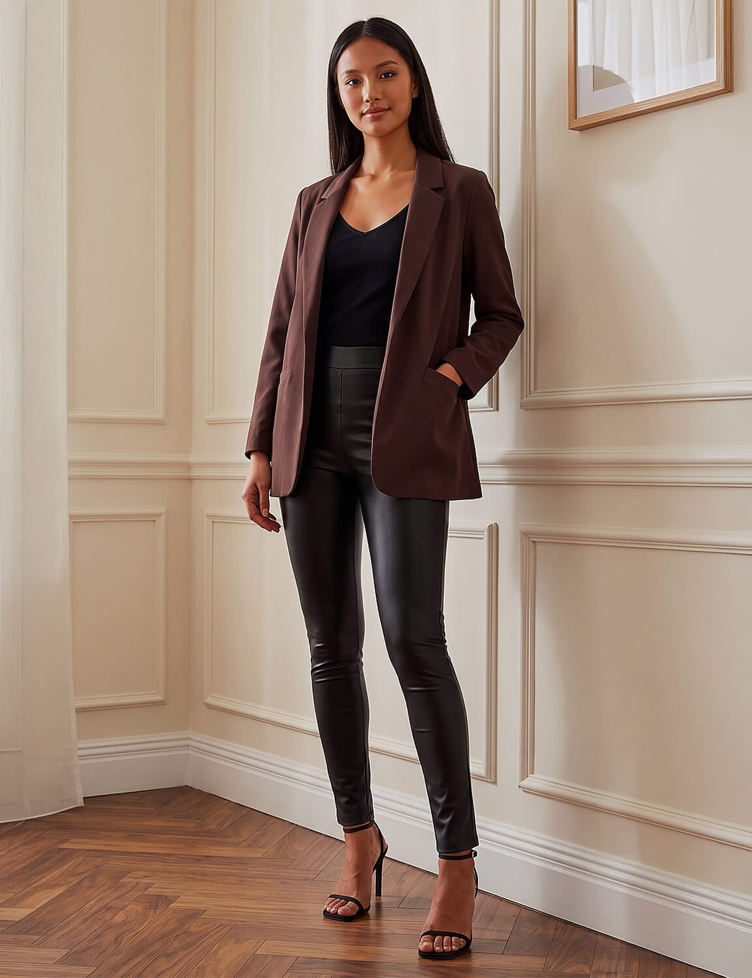 Petite Oversized Revere Collar Blazer 3 of 4
