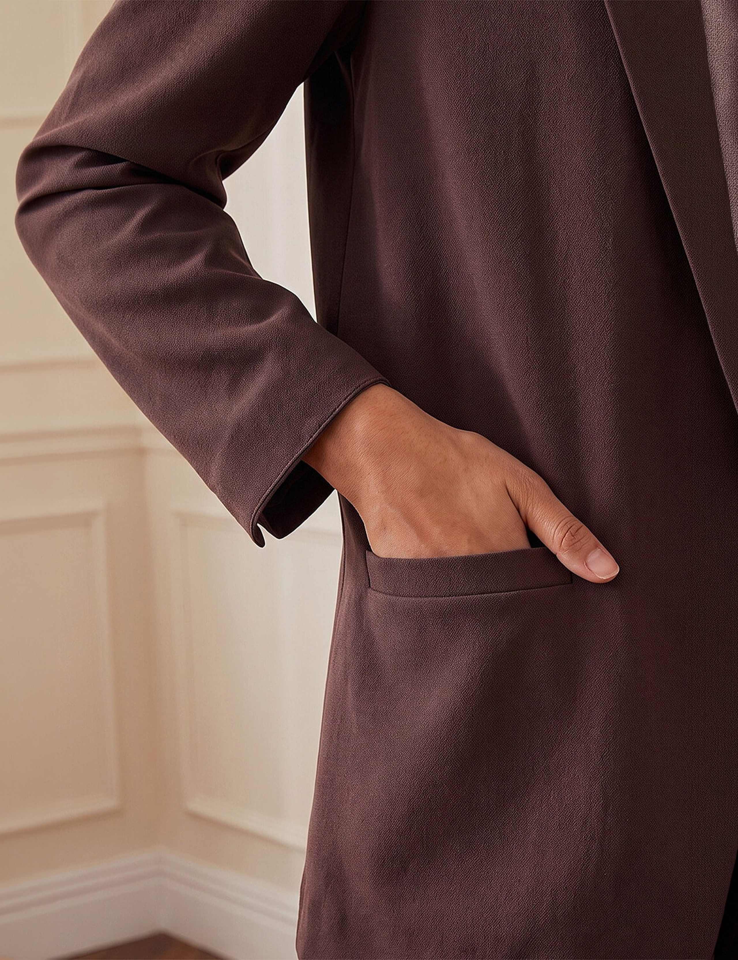 Petite Oversized Revere Collar Blazer 4 of 4