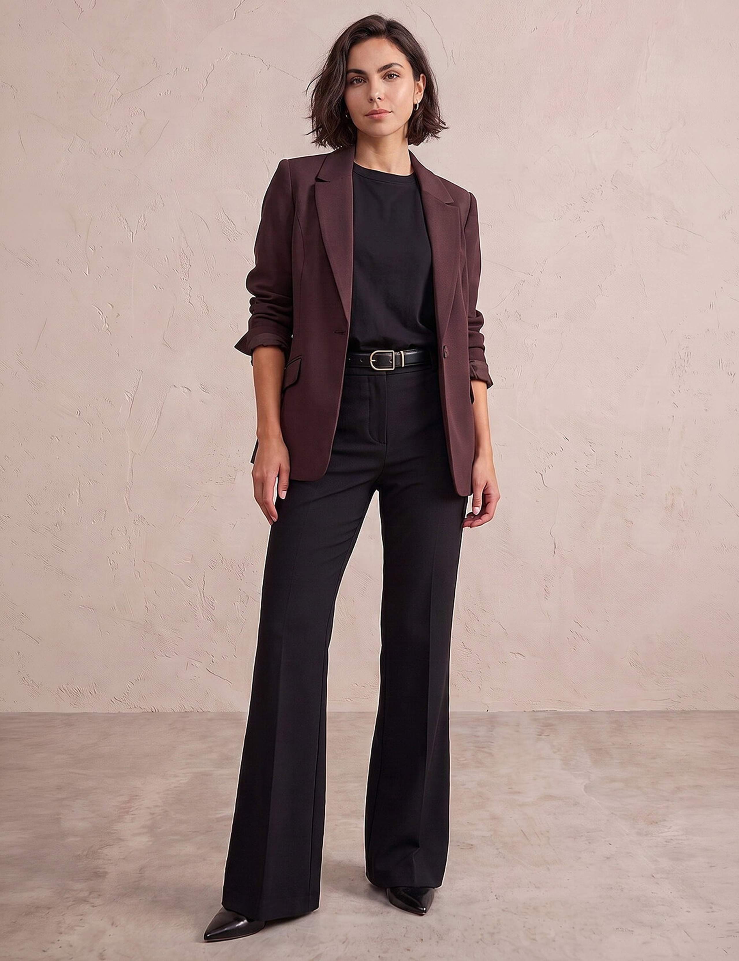 Single Breasted Oversized Cropped Blazer 4 of 4