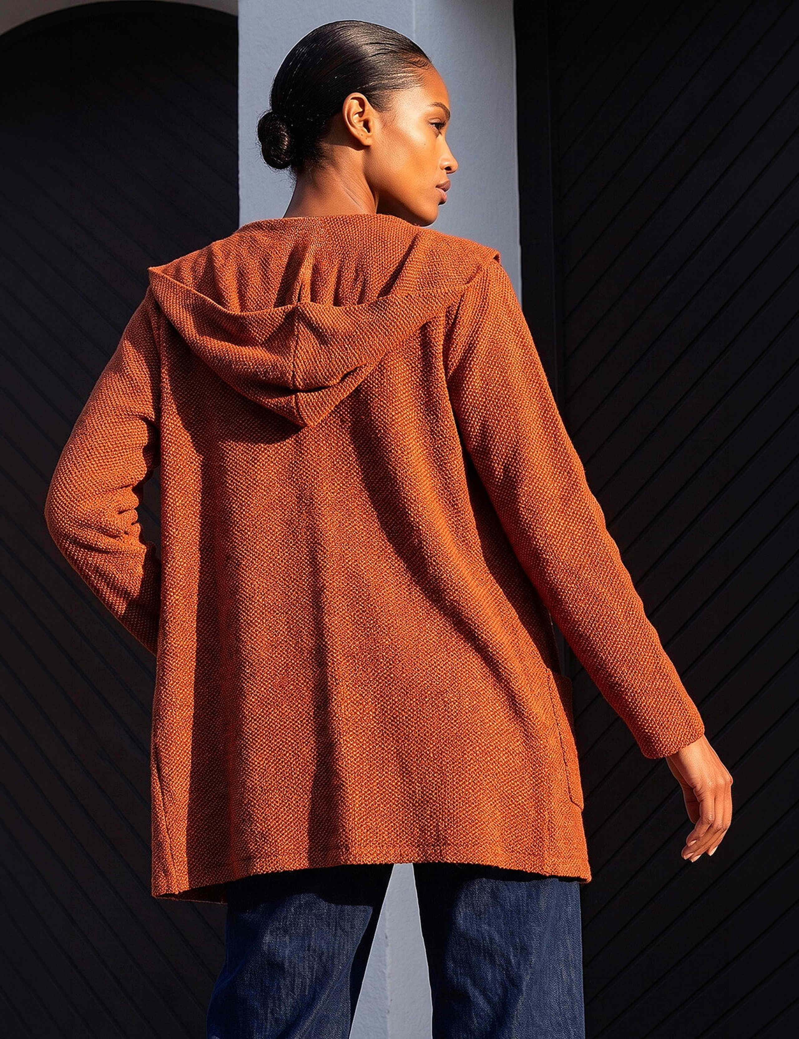 Longline Hooded Cardigan 2 of 4