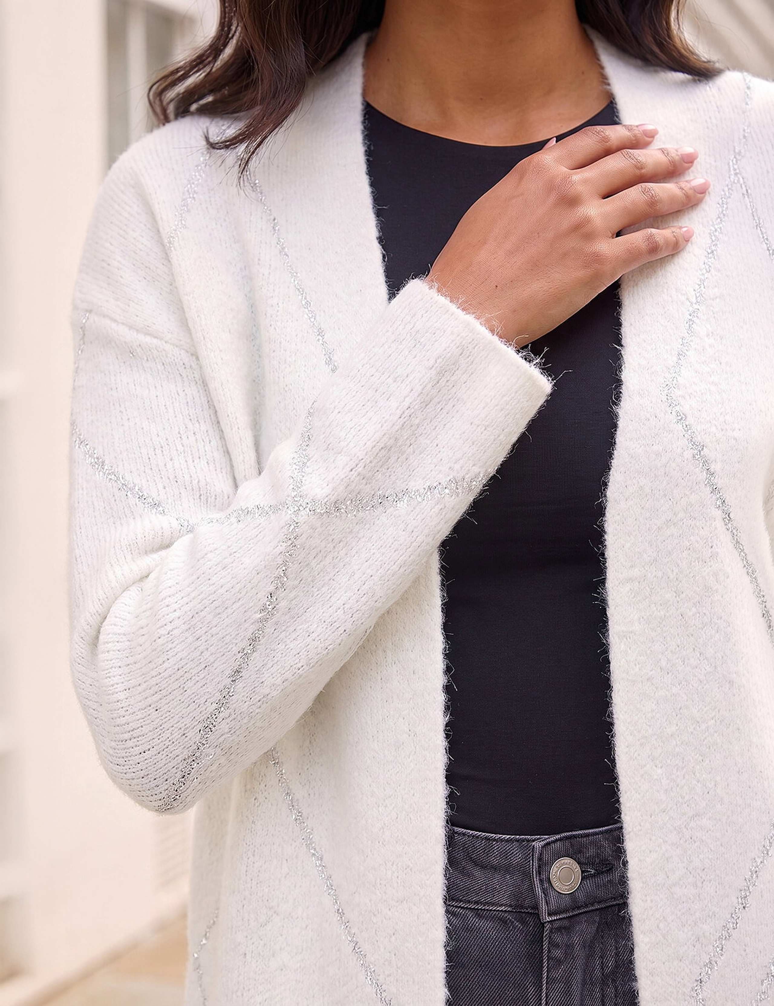 Sparkly Argyle Cardigan 4 of 4