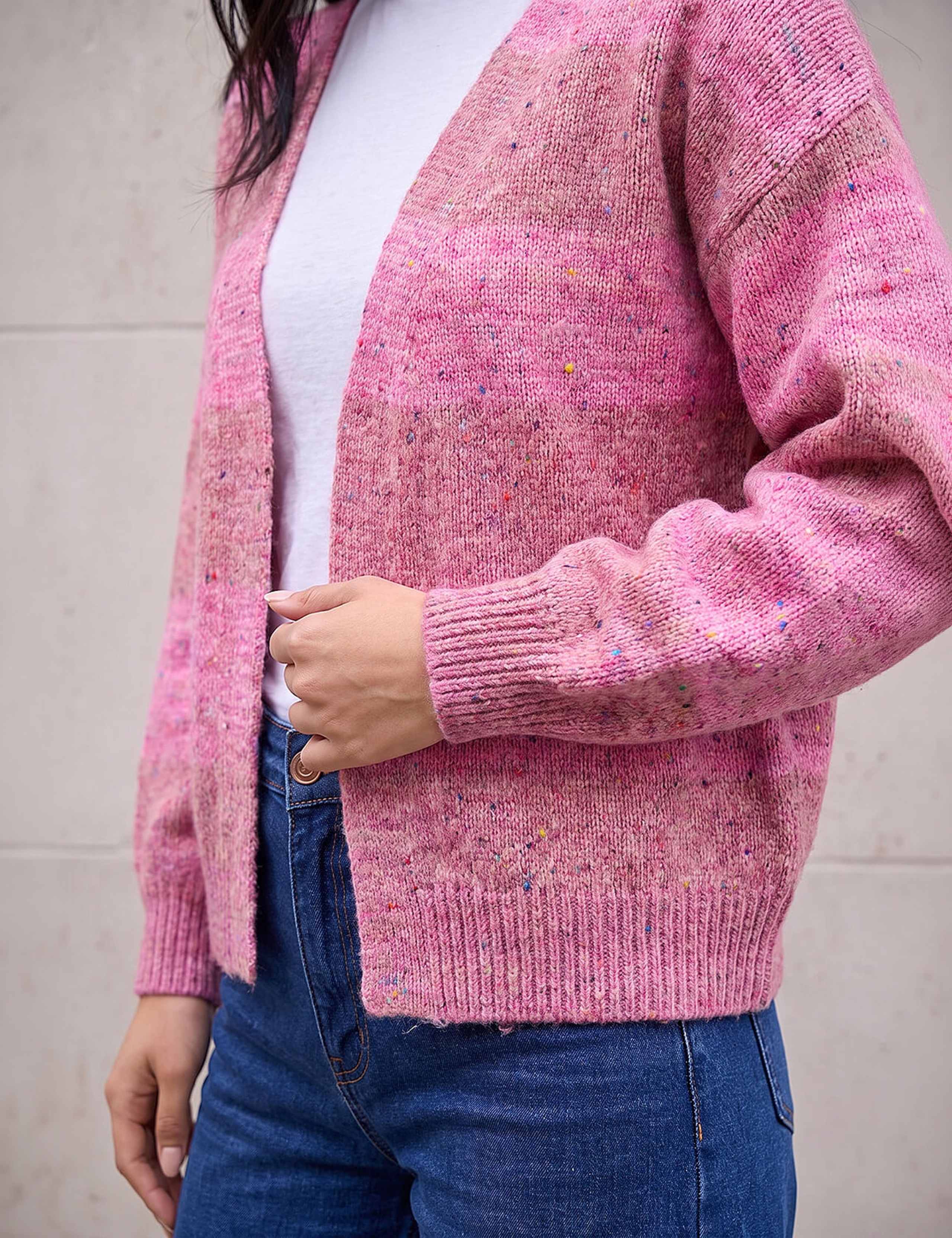 Petite Striped Edge To Edge Cardigan 4 of 4