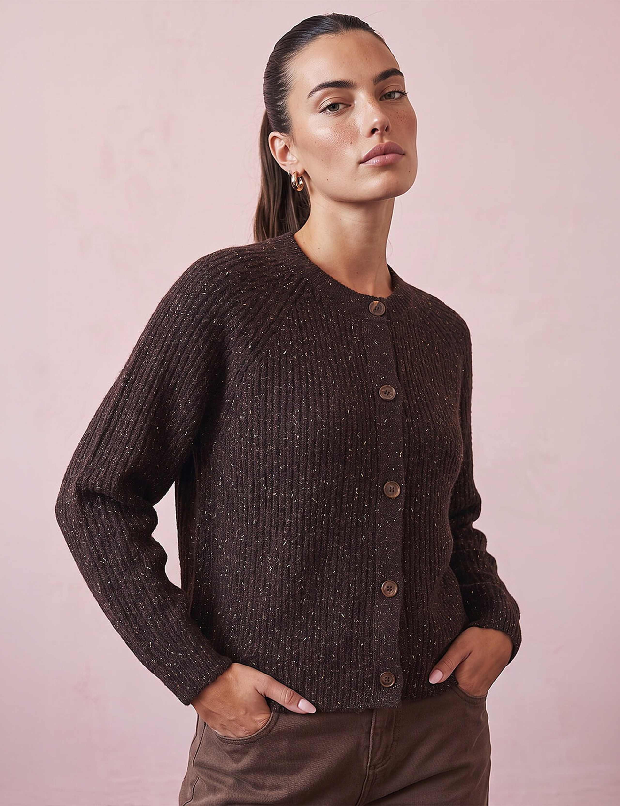 Sparkly Button Front Cardigan 1 of 4