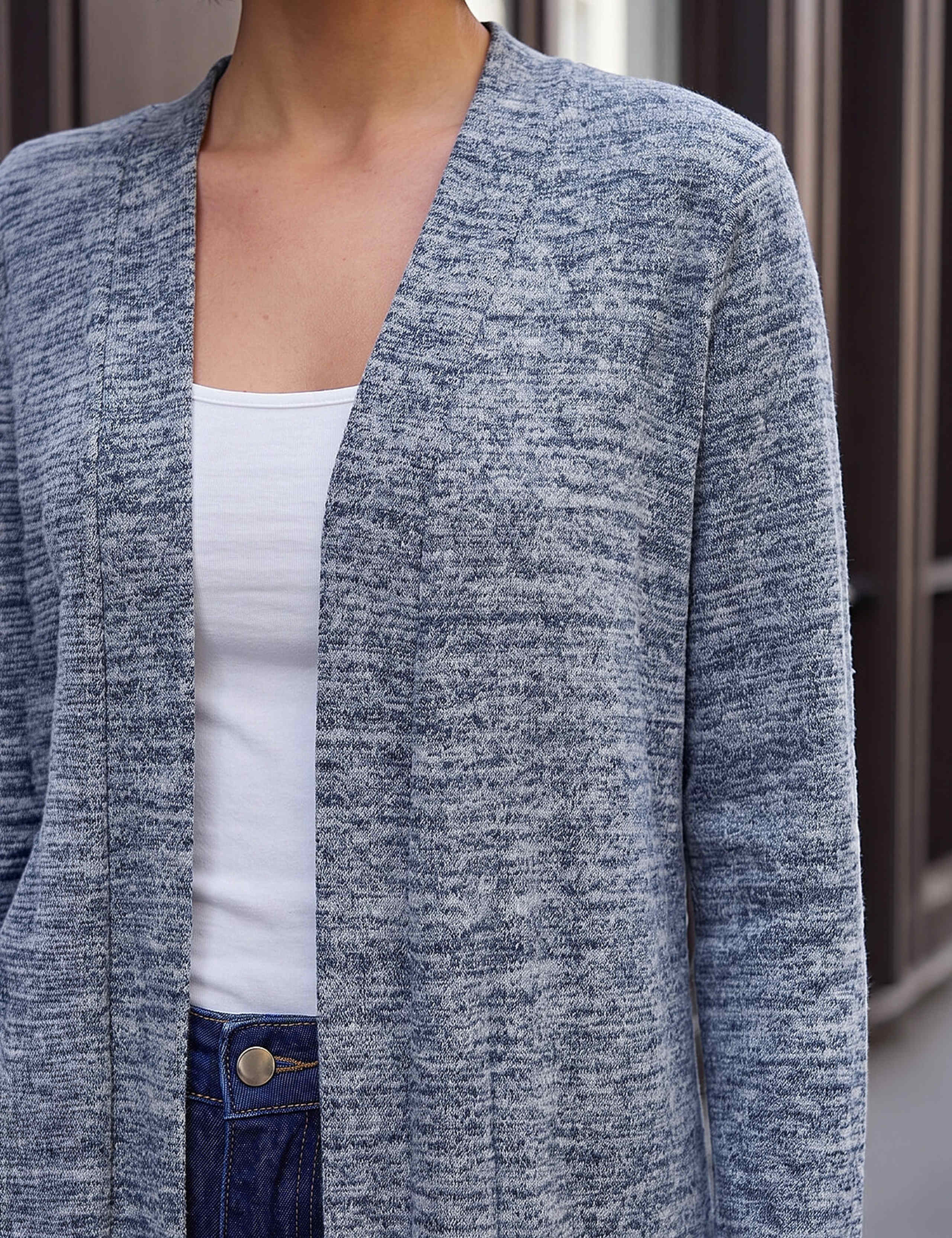 Rayon Blend Longline Cardigan 4 of 4