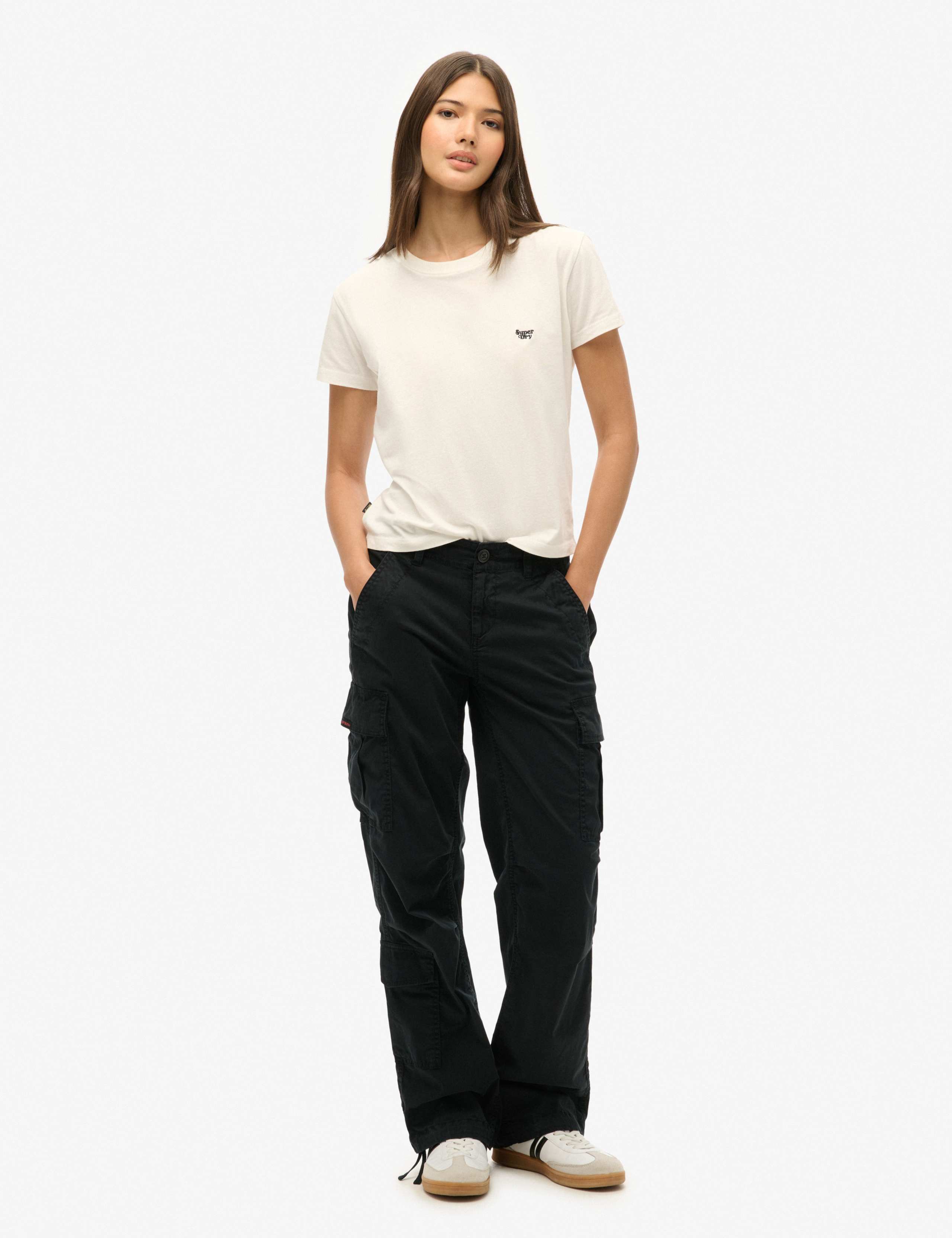 Cotton Rich Cargo Straight Leg Trousers 2 of 7