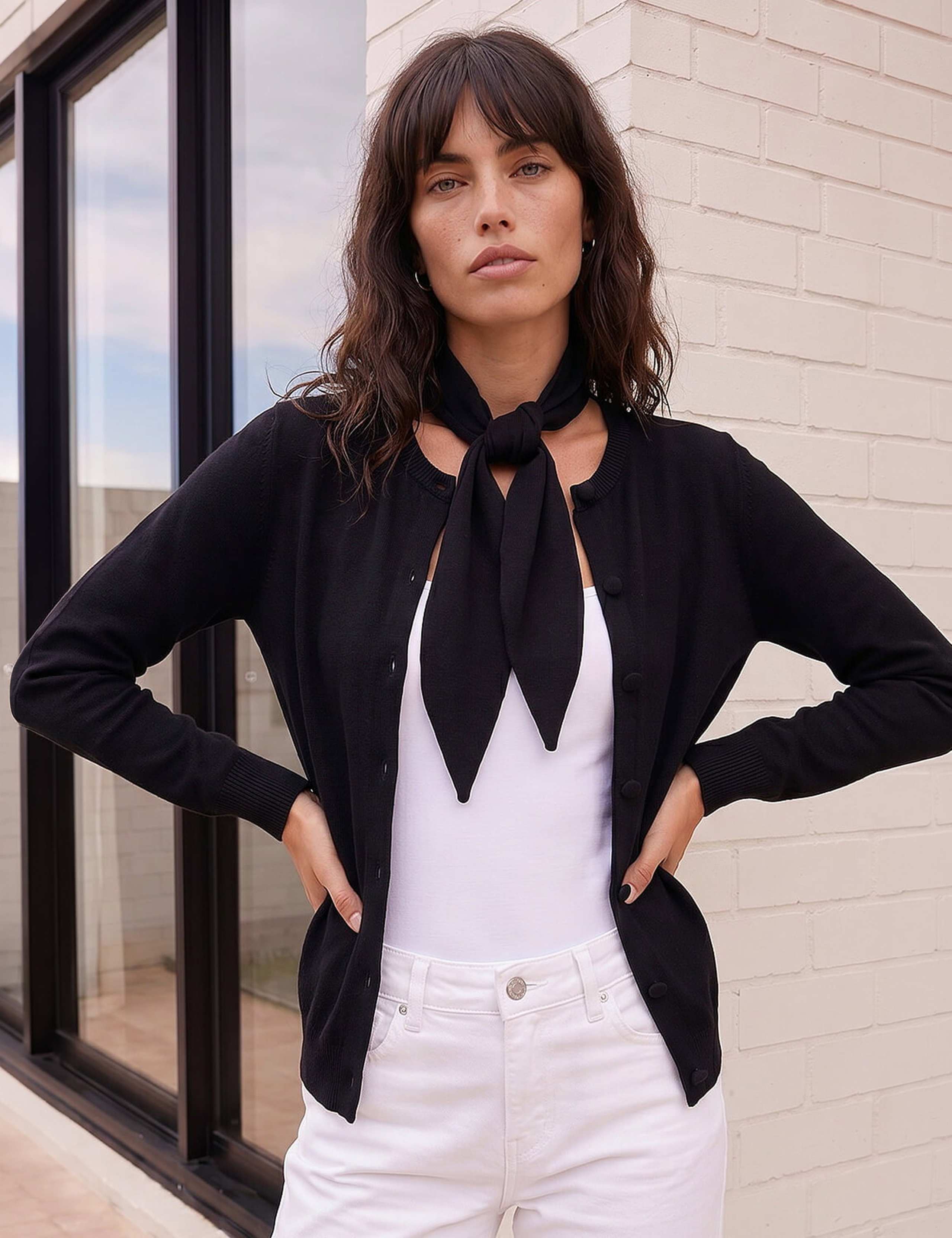 Tie Neck Cardigan 2 of 4