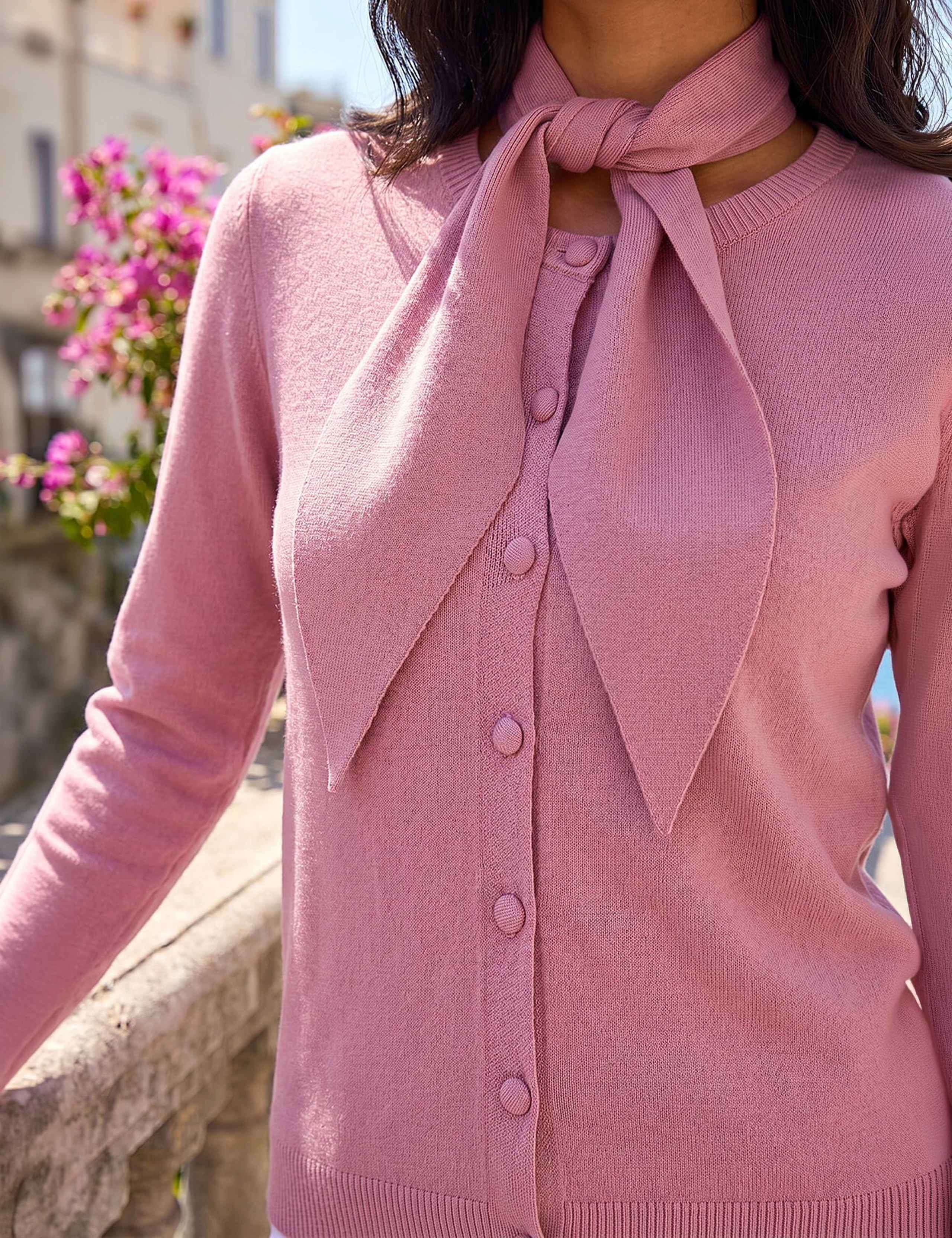 Tie Neck Cardigan 4 of 4