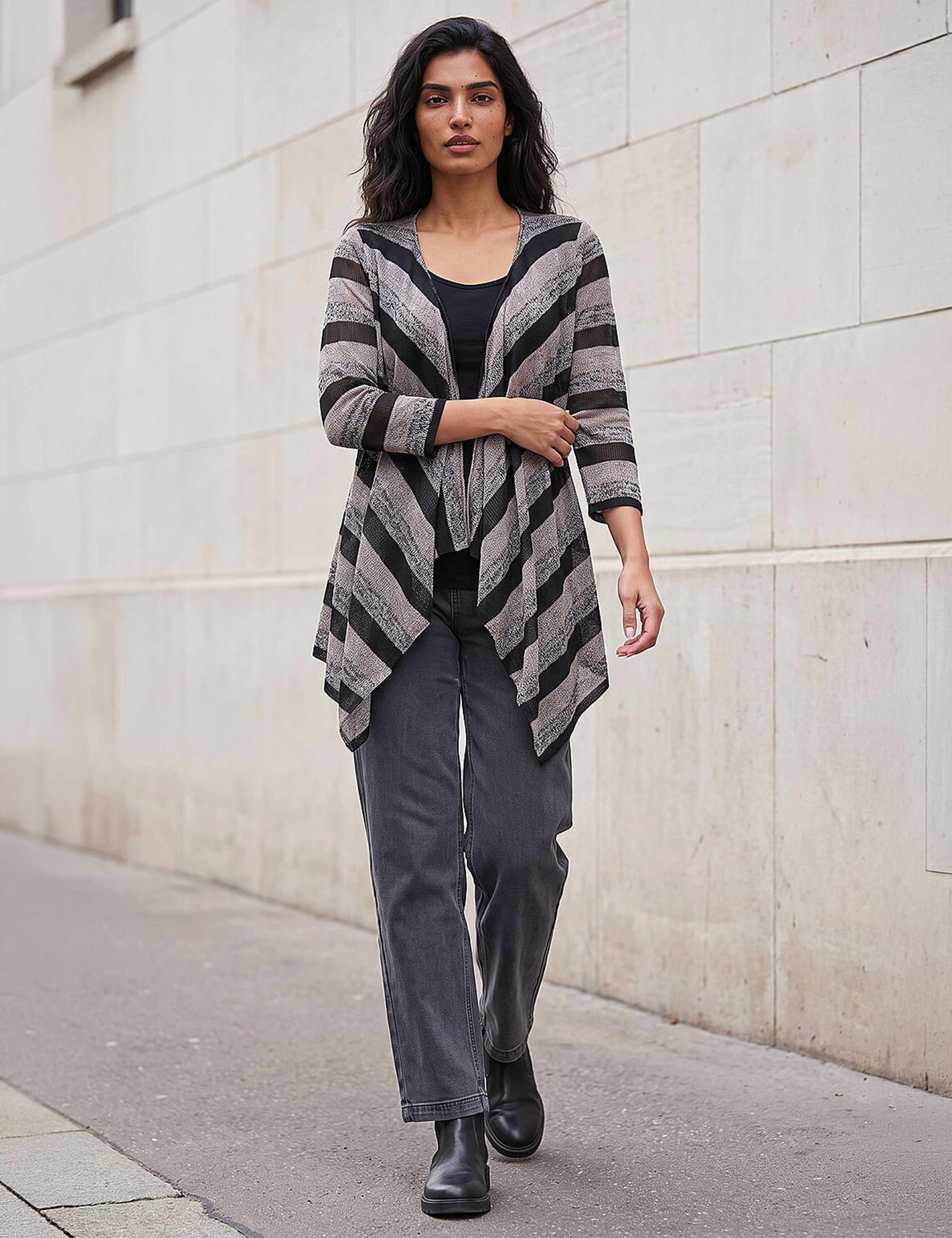 Metallic Striped Cardigan 2 of 4