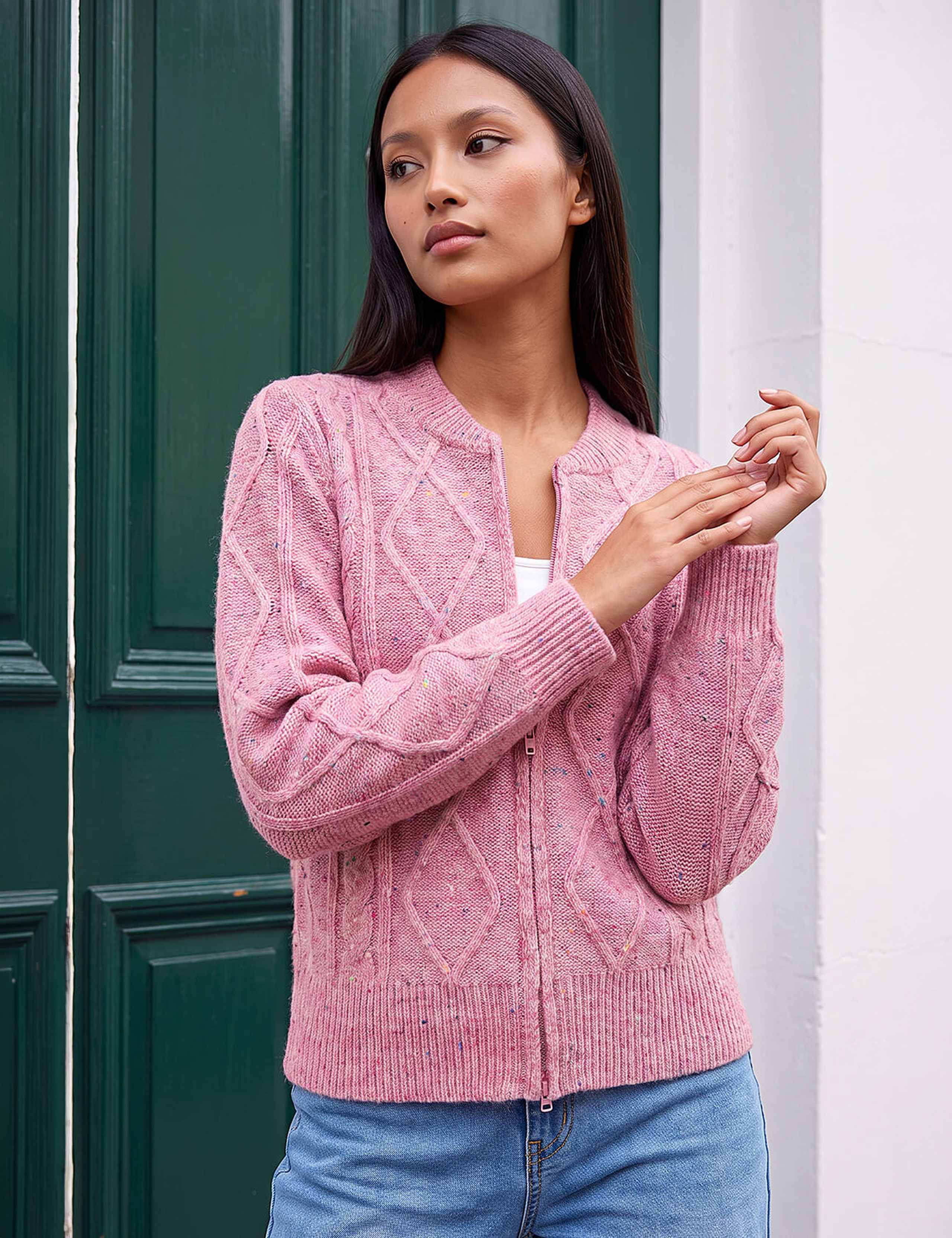 Petite Cable Knit Cardigan 1 of 4