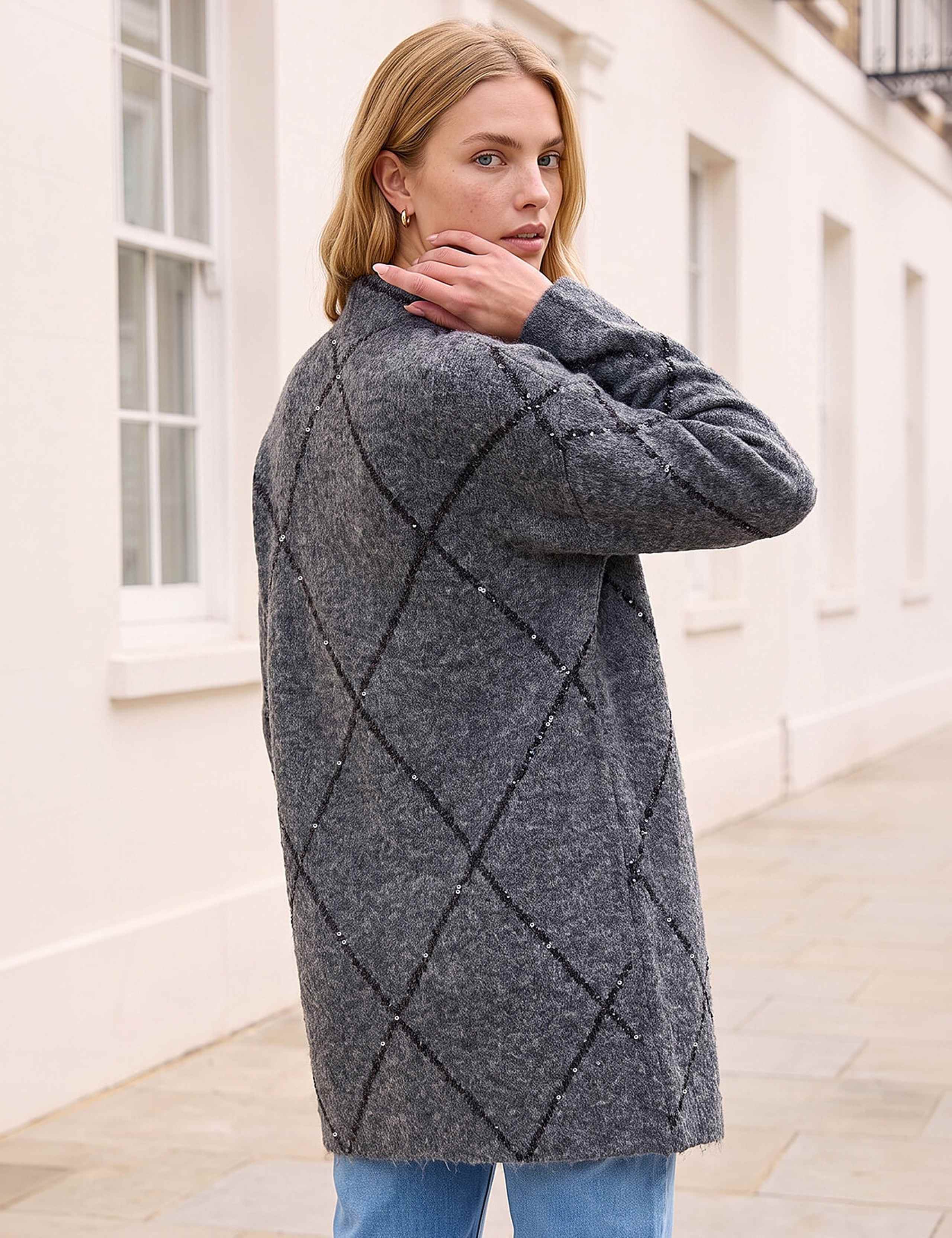 Sparkly Argyle Cardigan 3 of 4