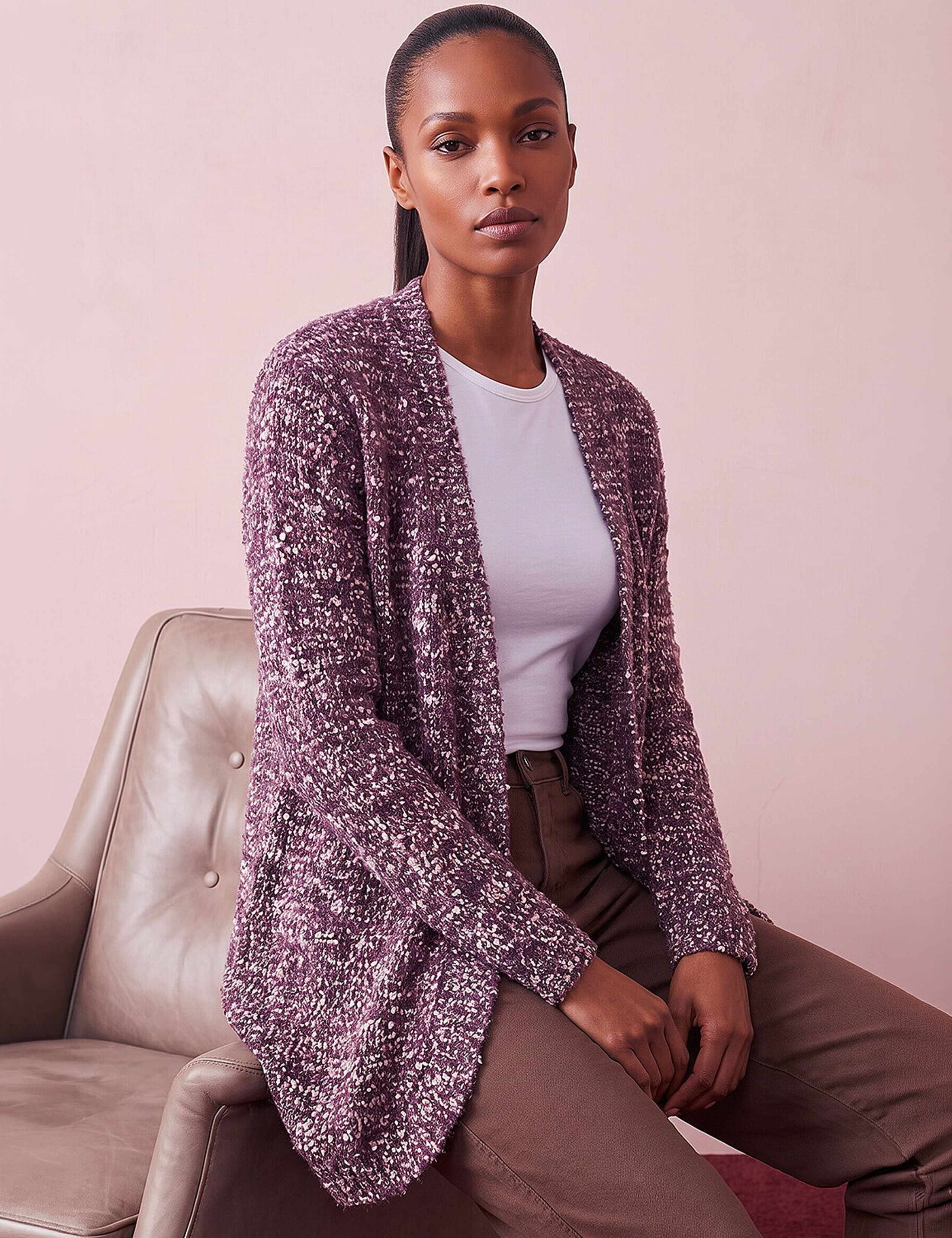 Textured Edge To Edge Cardigan 3 of 4