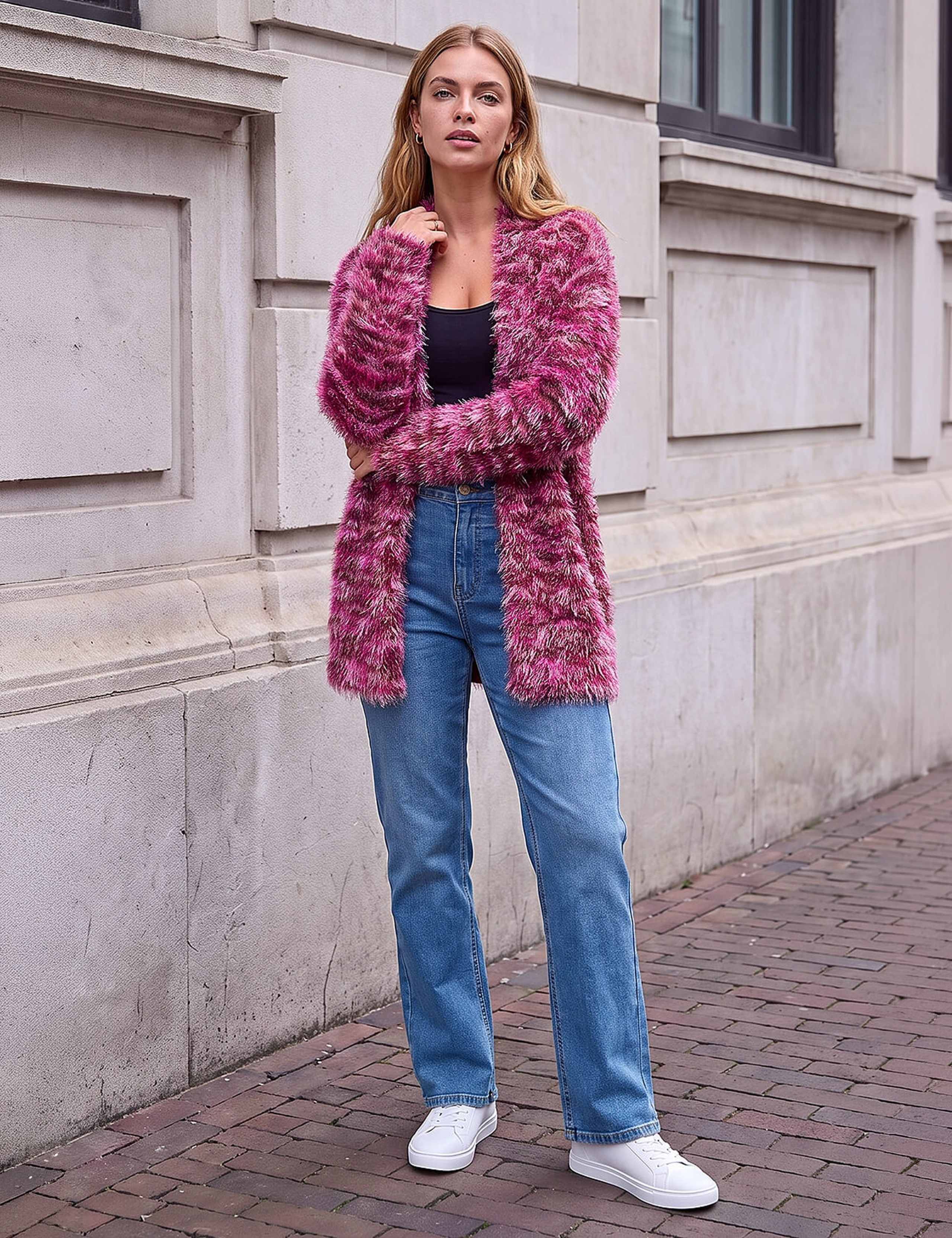 Fluffy Knit Cardigan 2 of 4