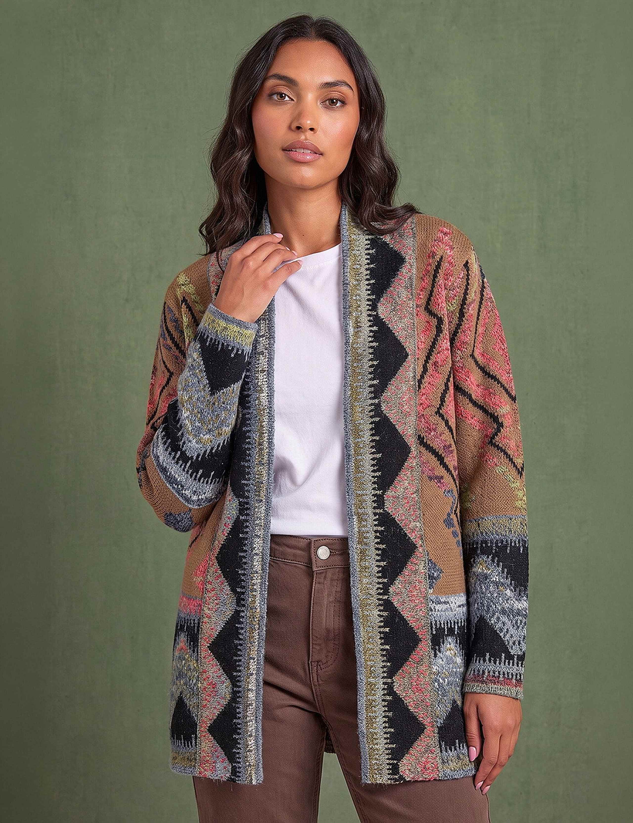 Nordic Pattern Cardigan 1 of 4