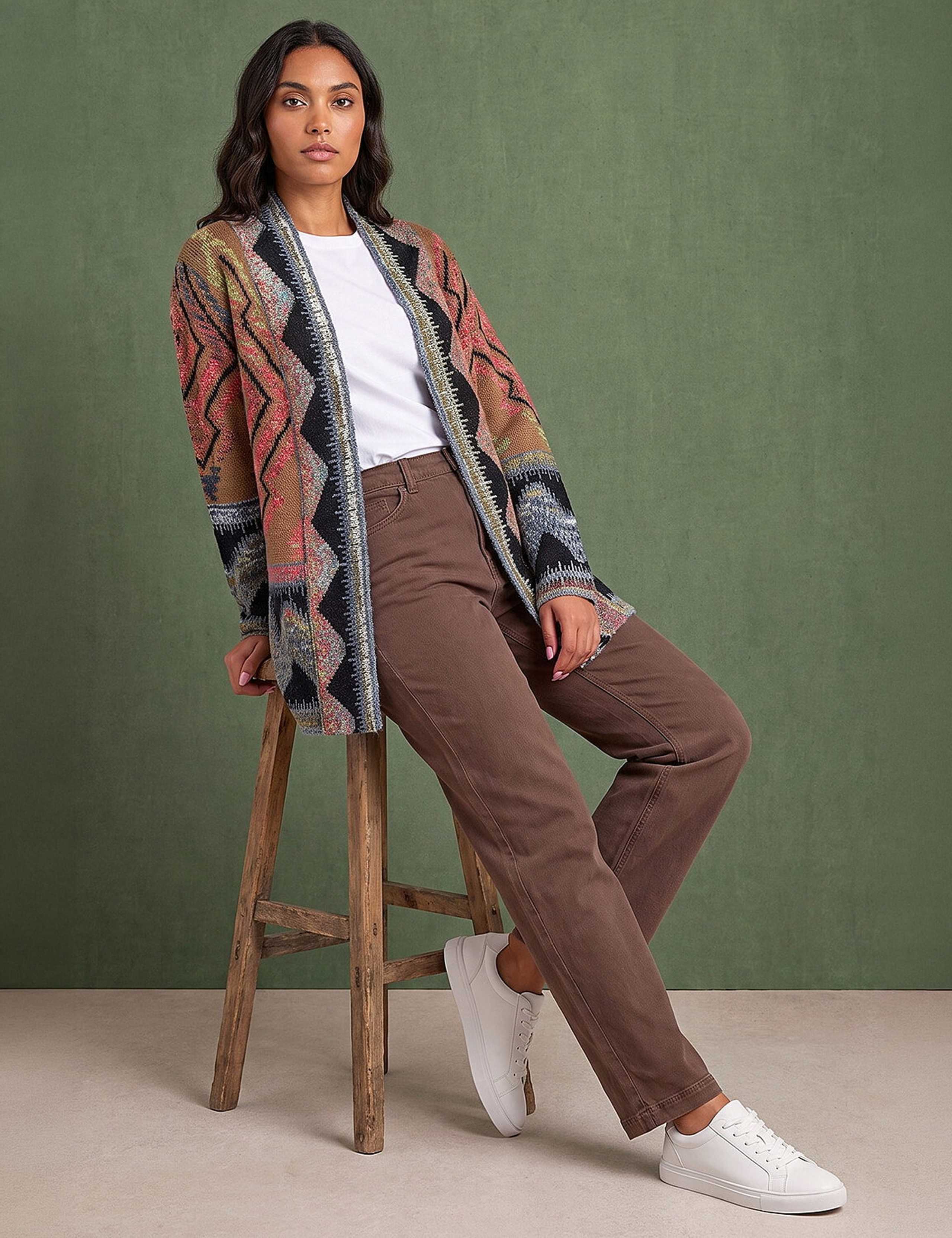 Nordic Pattern Cardigan 2 of 4