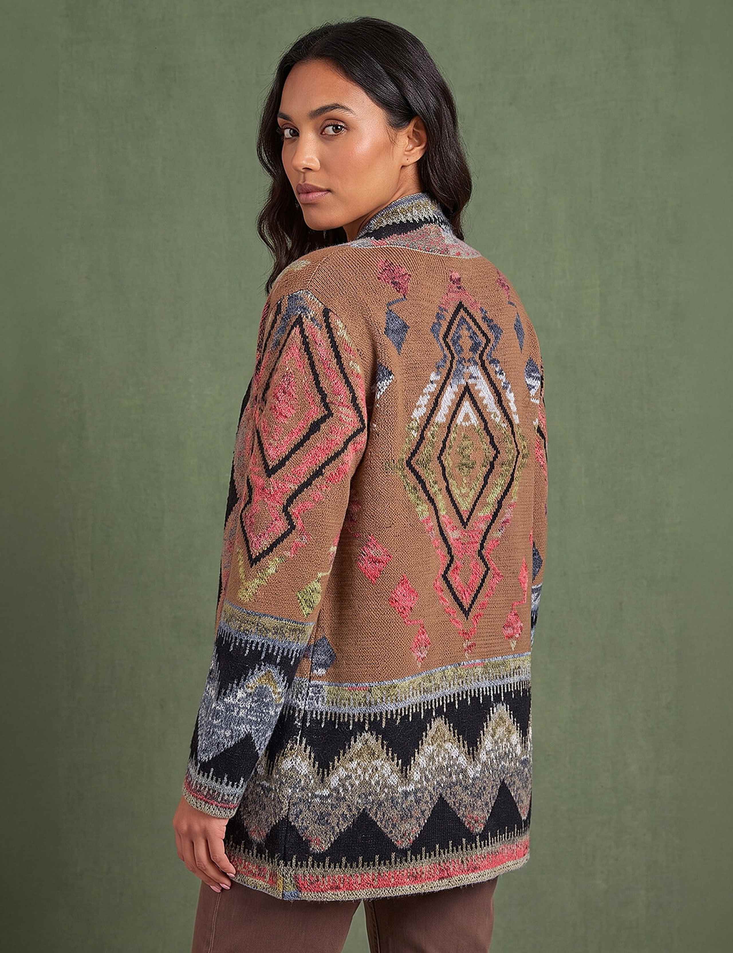 Nordic Pattern Cardigan 3 of 4