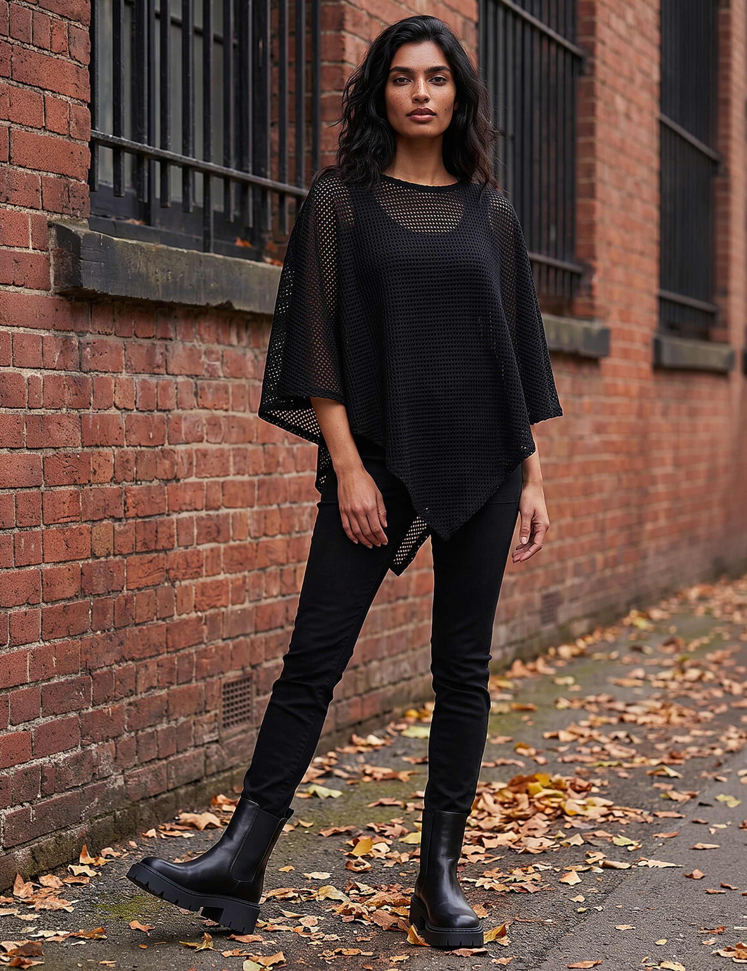 Textured Collared Cape Top 2 of 4