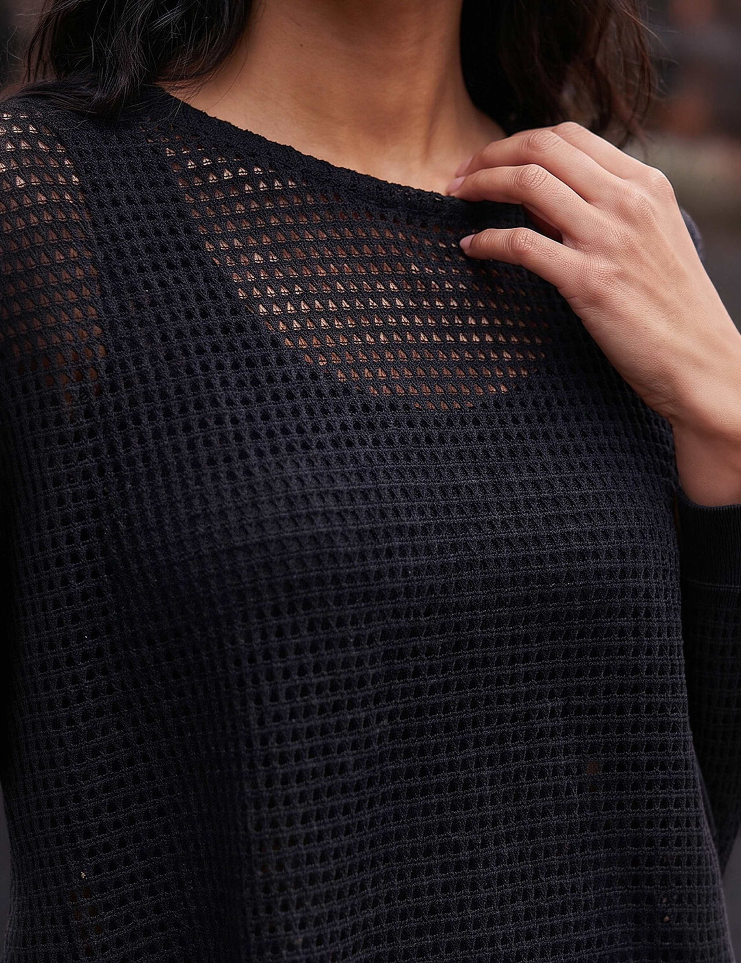 Textured Collared Cape Top 3 of 4